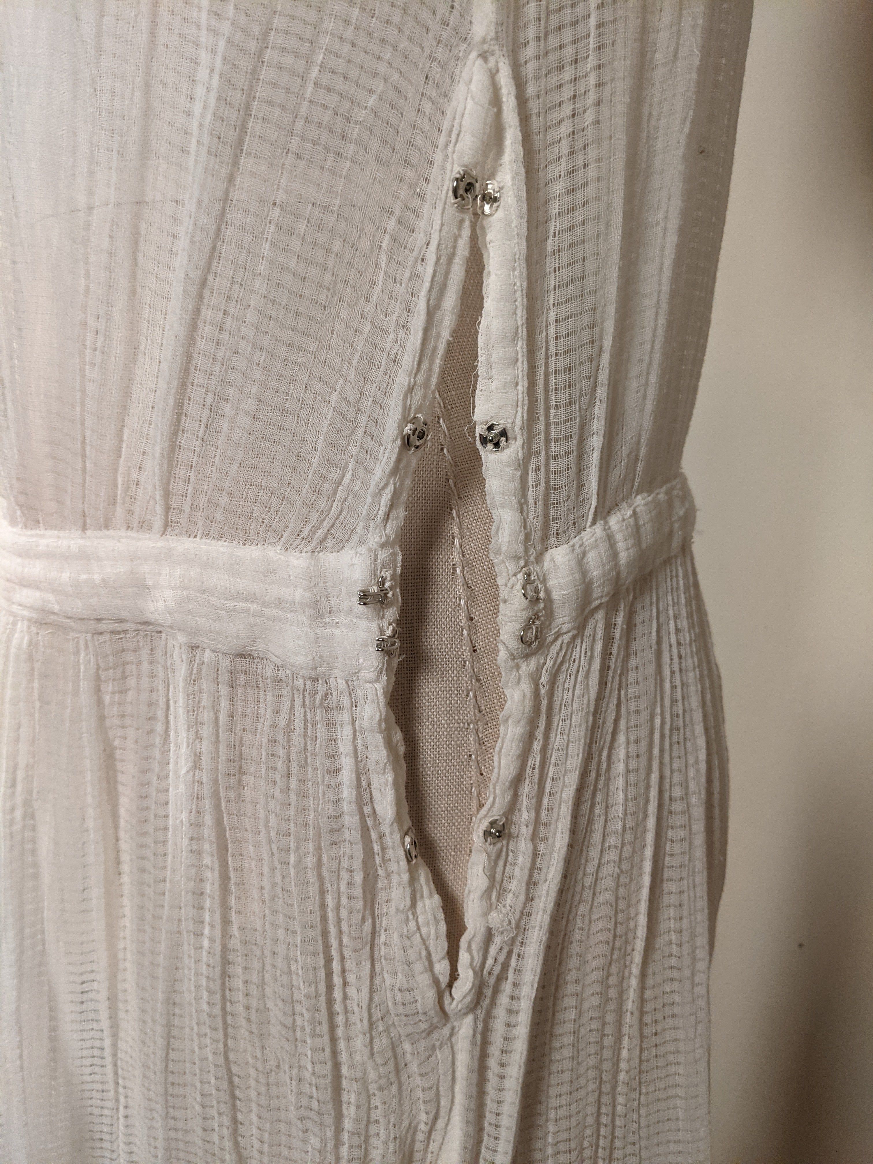 C. 1920s Cotton Gauze Dress