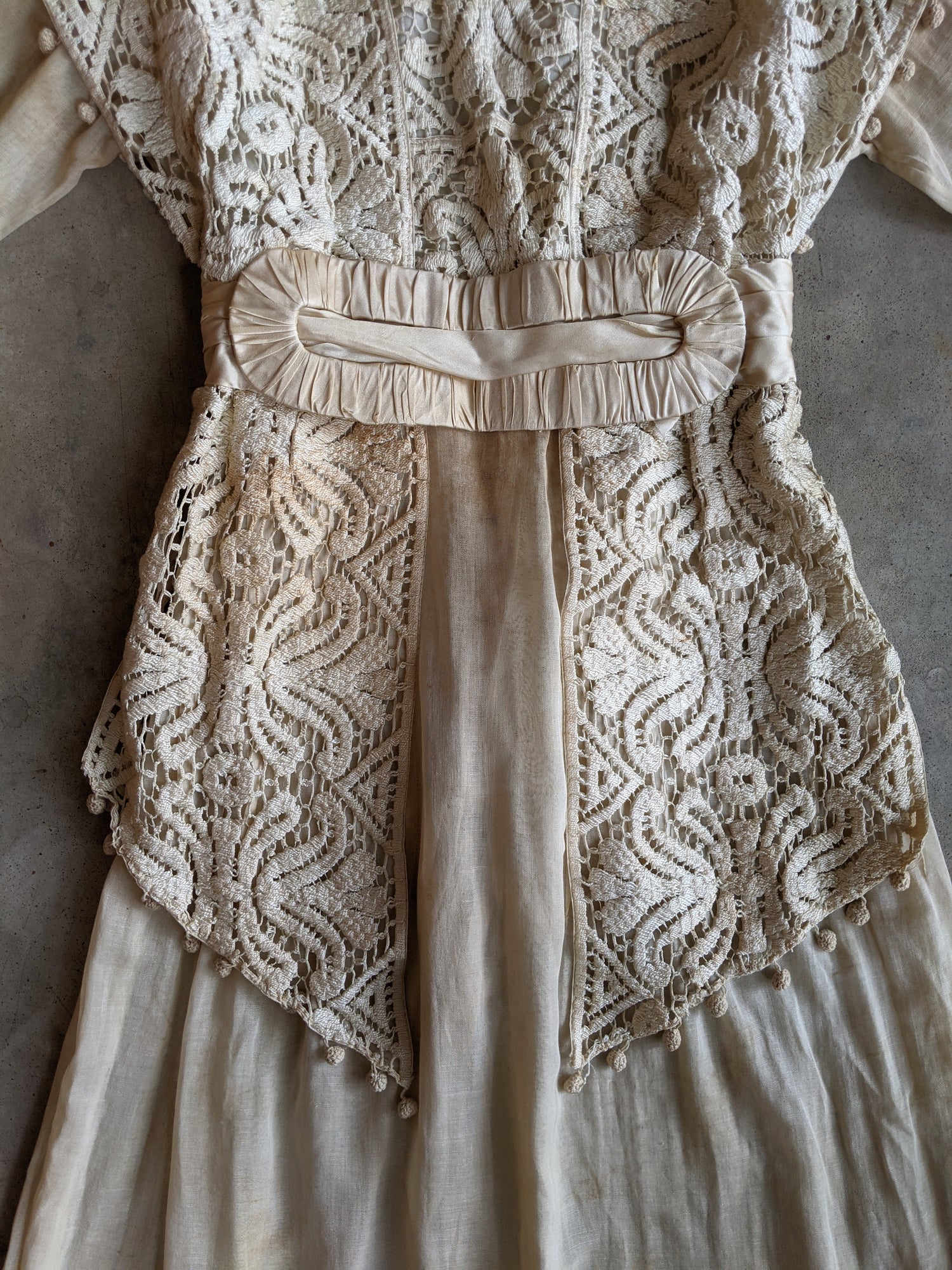 Early 1910s Crochet Lace Dress