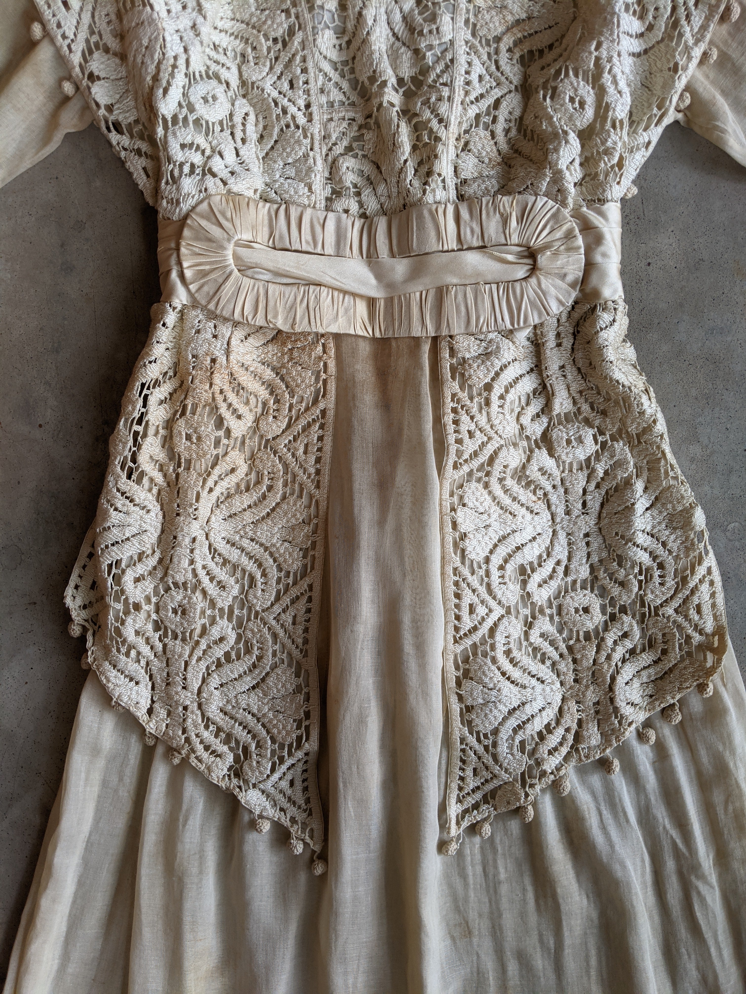 Early 1910s Crochet Lace Dress