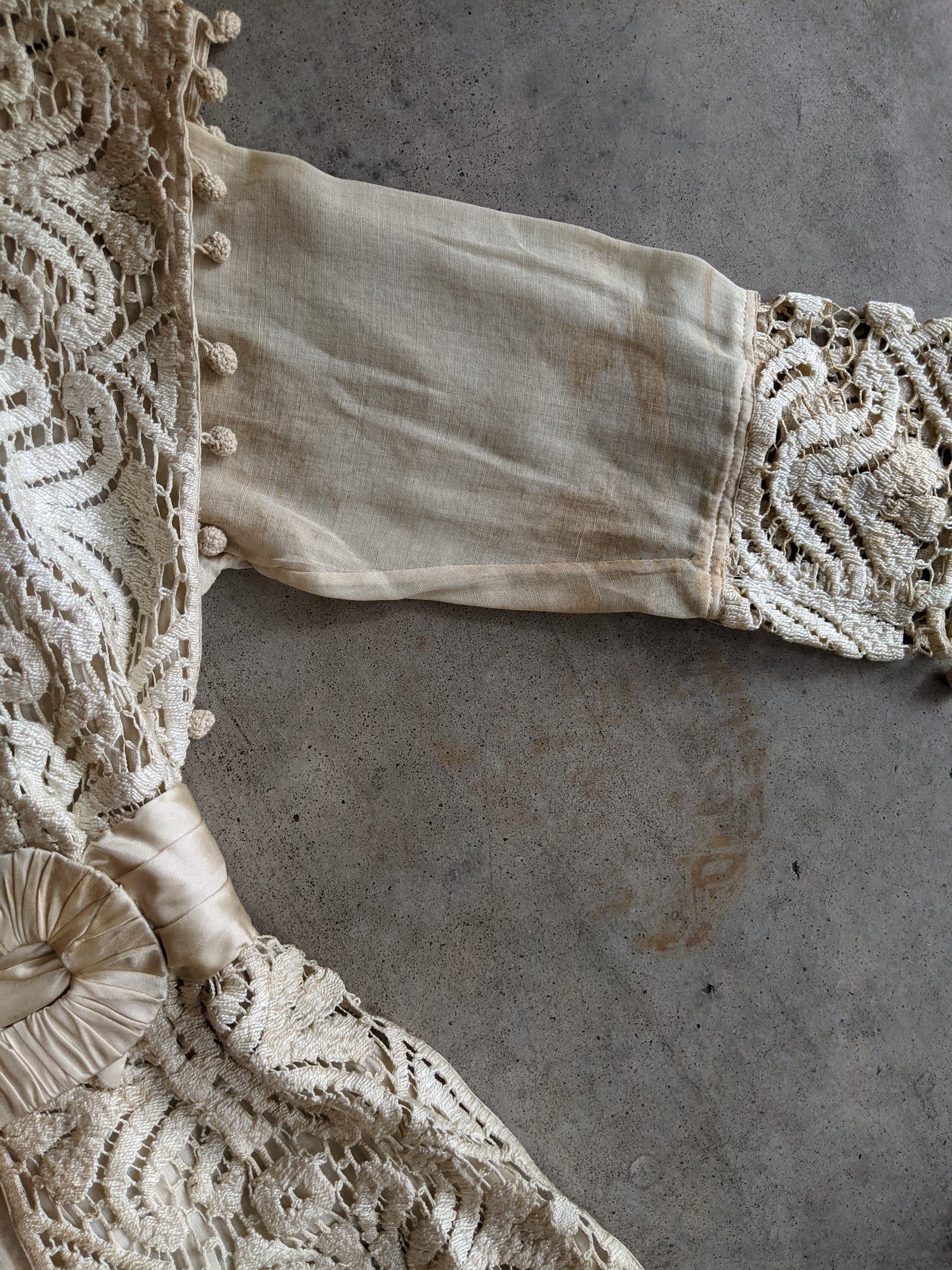 Early 1910s Crochet Lace Dress