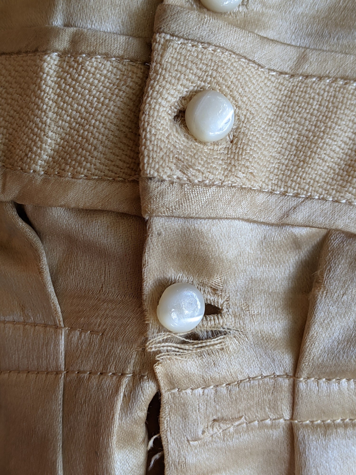 1900s Cream Silk Shirt-Waist | Study + Display