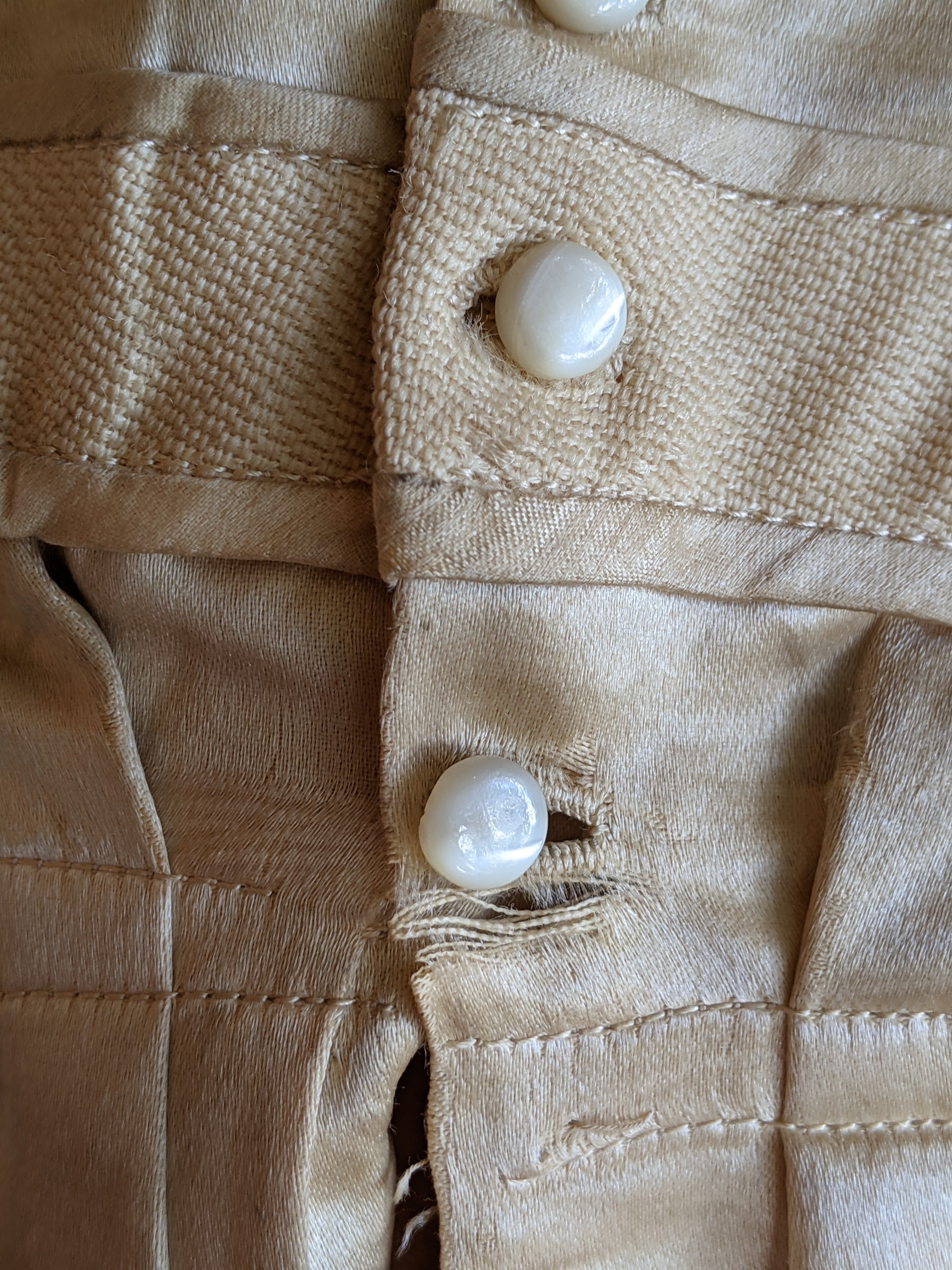 1900s Cream Silk Shirt-Waist | Study + Display