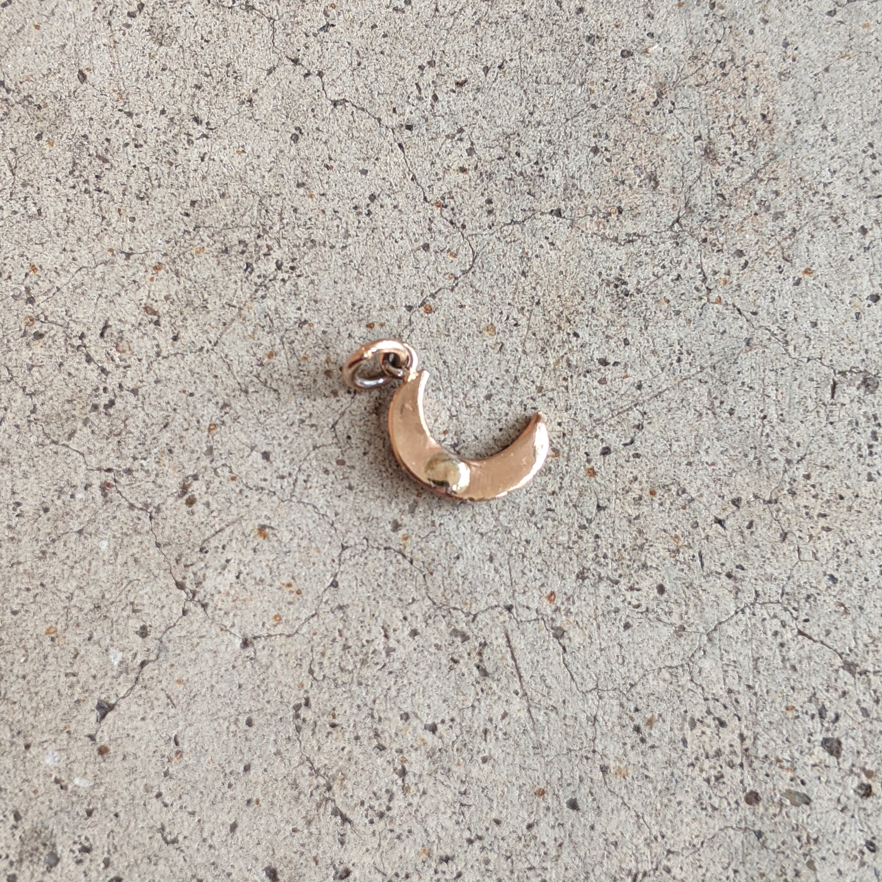 1910s Crescent Moon Seed Pearl Charm