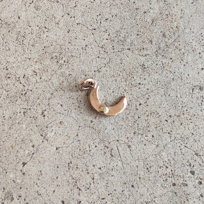 1910s Crescent Moon Seed Pearl Charm
