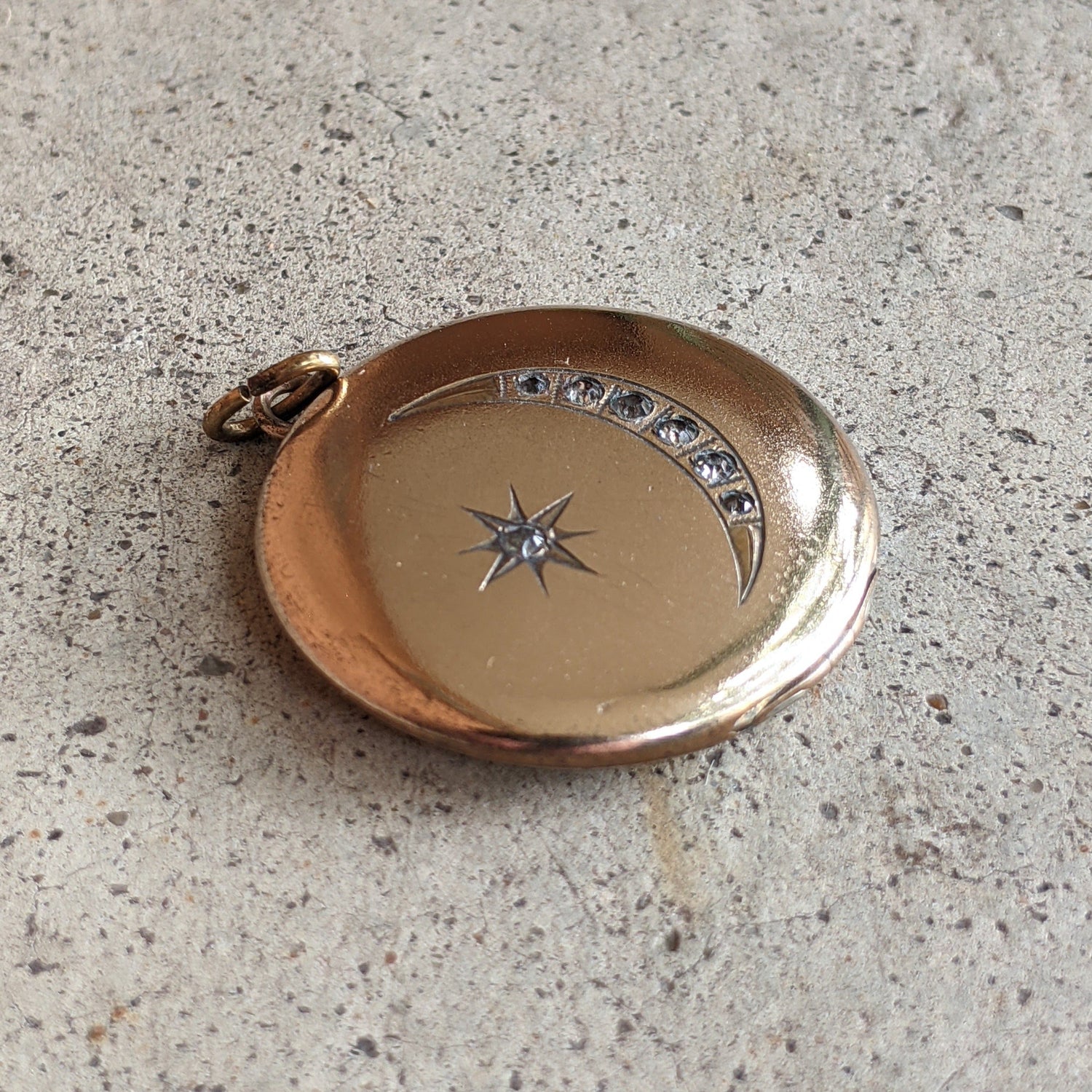 1900s-1910s Moon + Star Locket