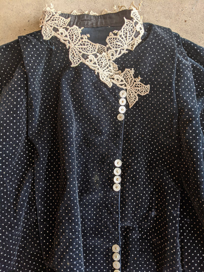 1902-1903 Blue Velveteen Shirt-Waist