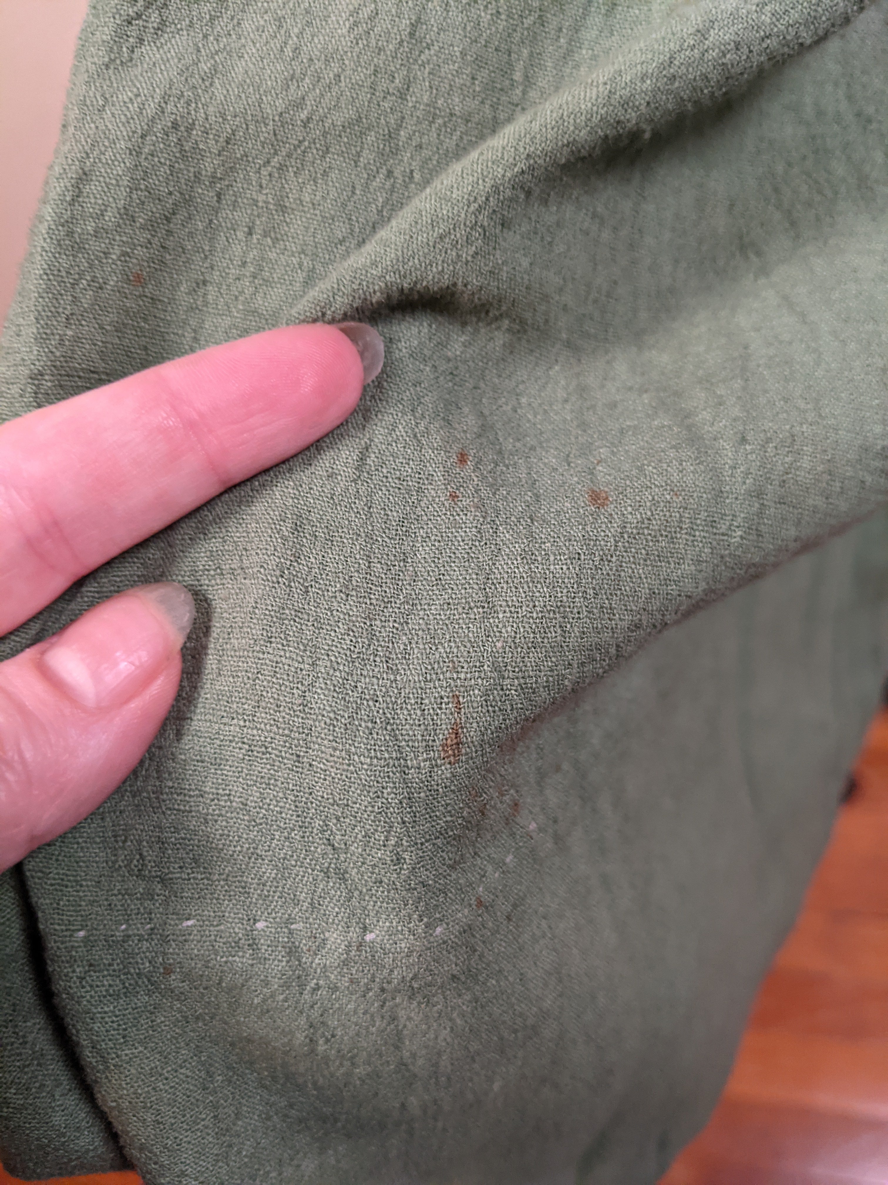 1920s Green Linen Dress