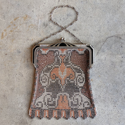 c. 1930 Whiting &amp; Davis Beadlite Purse in Original Box