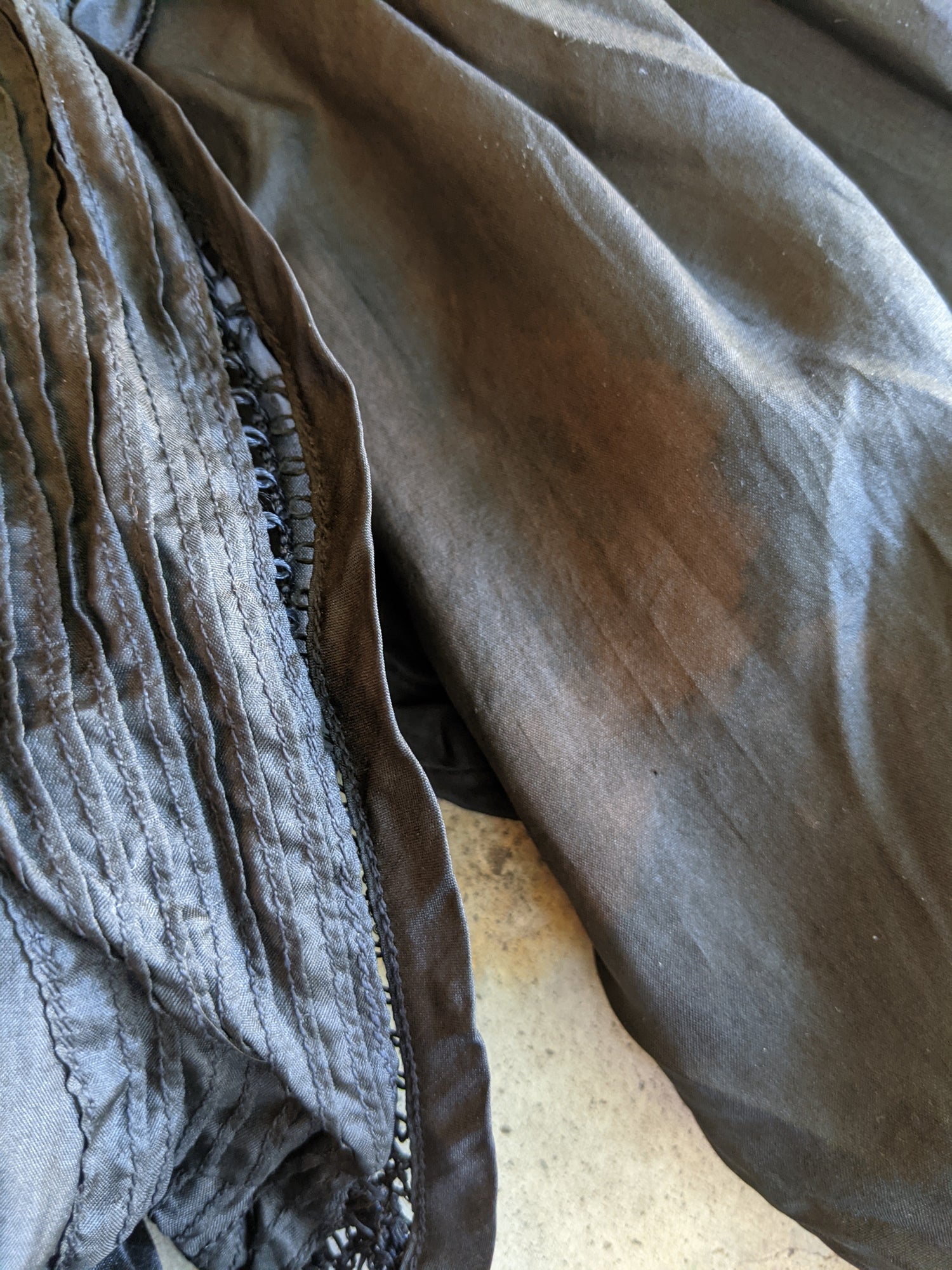 1900s Black Silk Shirt-Waist