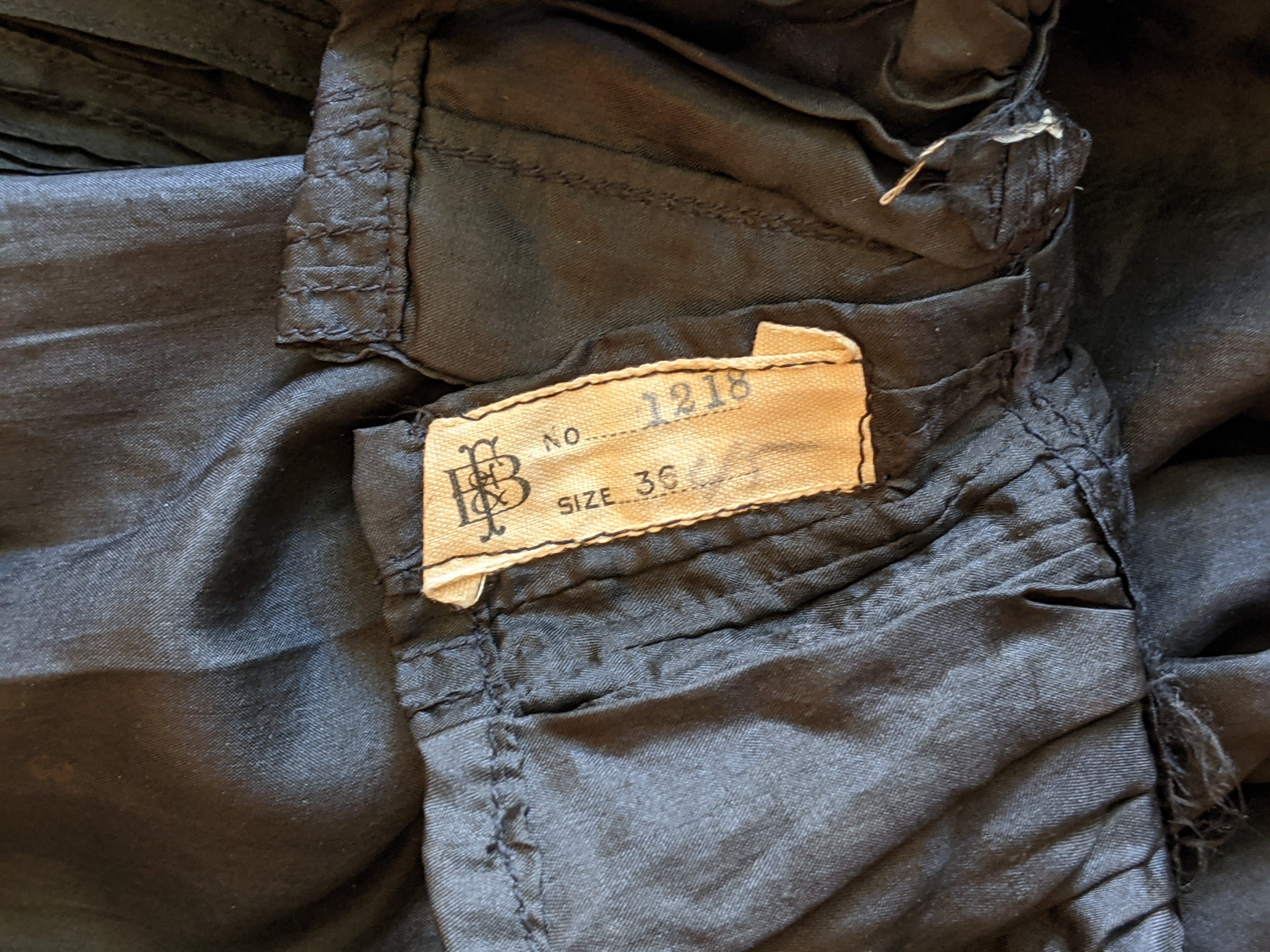 1900s Black Silk Shirt-Waist