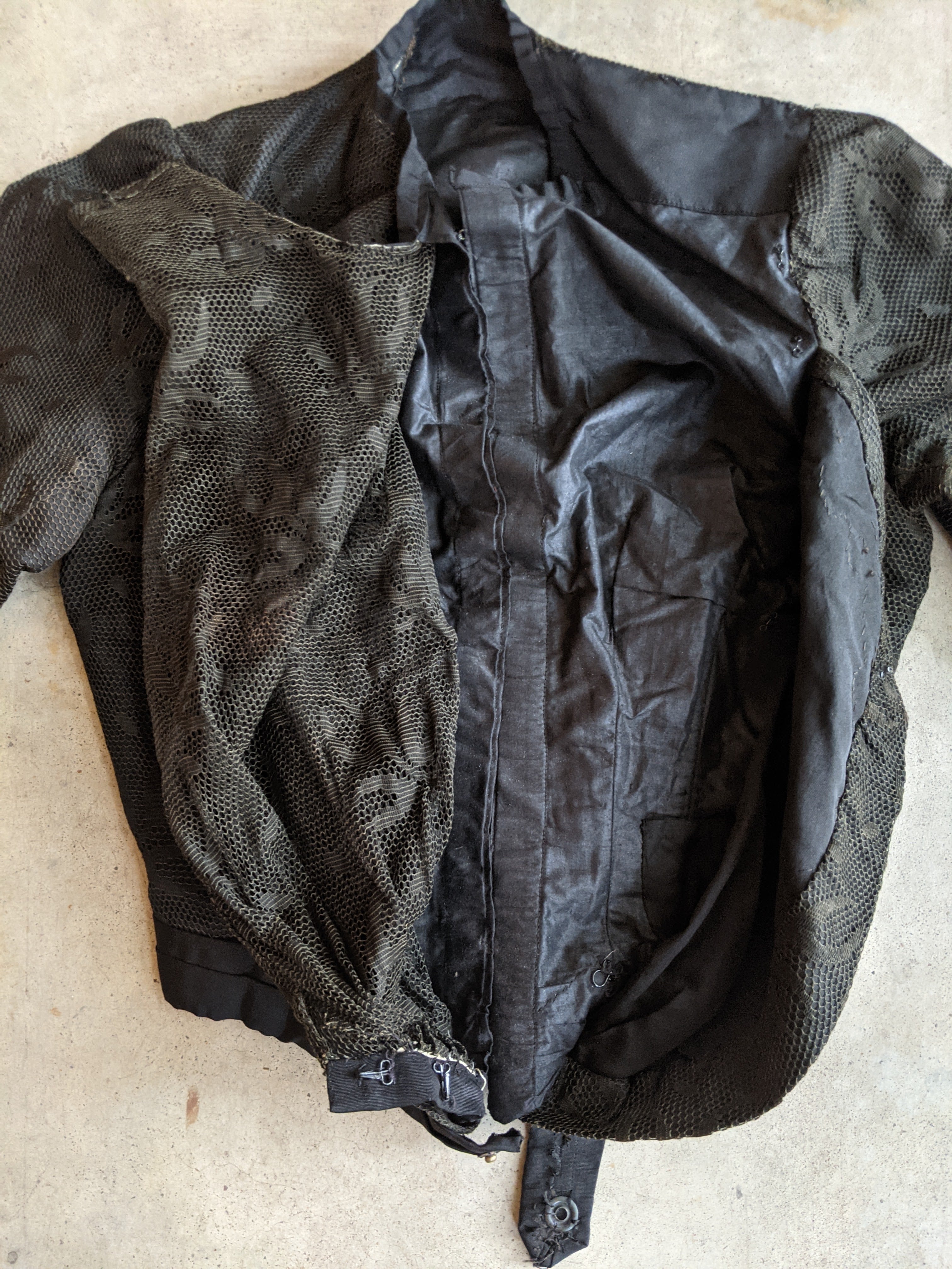 c. 1901 Black Lace Shirt-Waist or Bodice