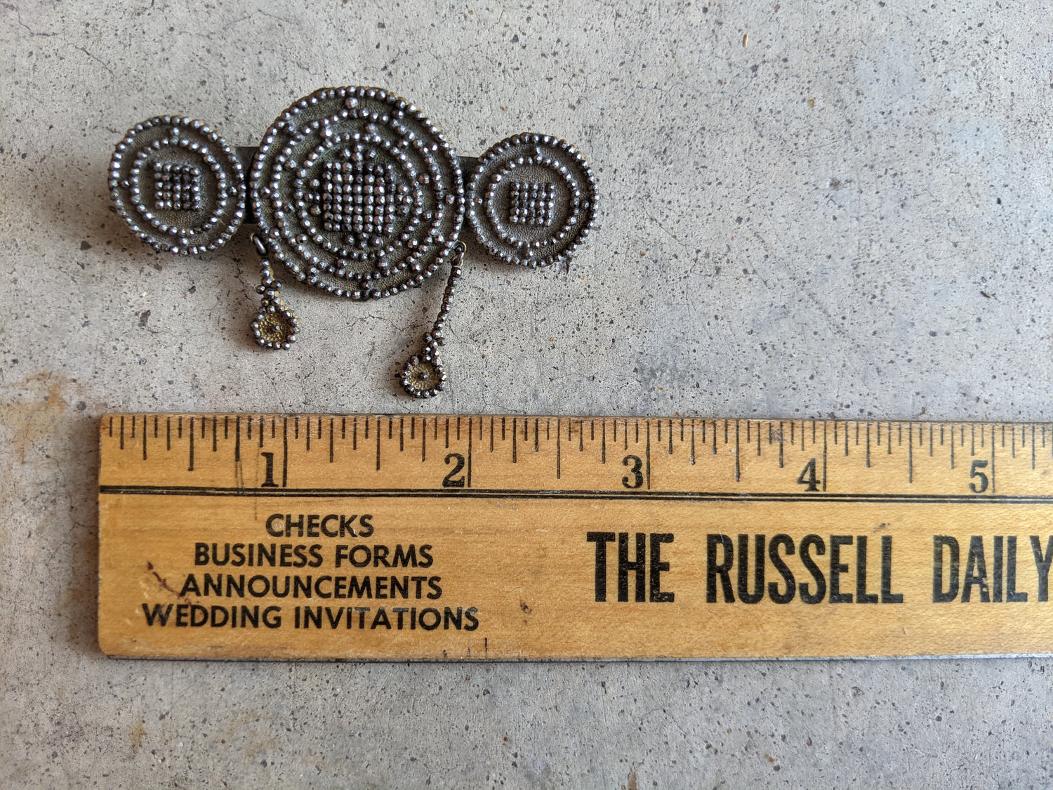 Unusual Georgian Cut Steel Brooch