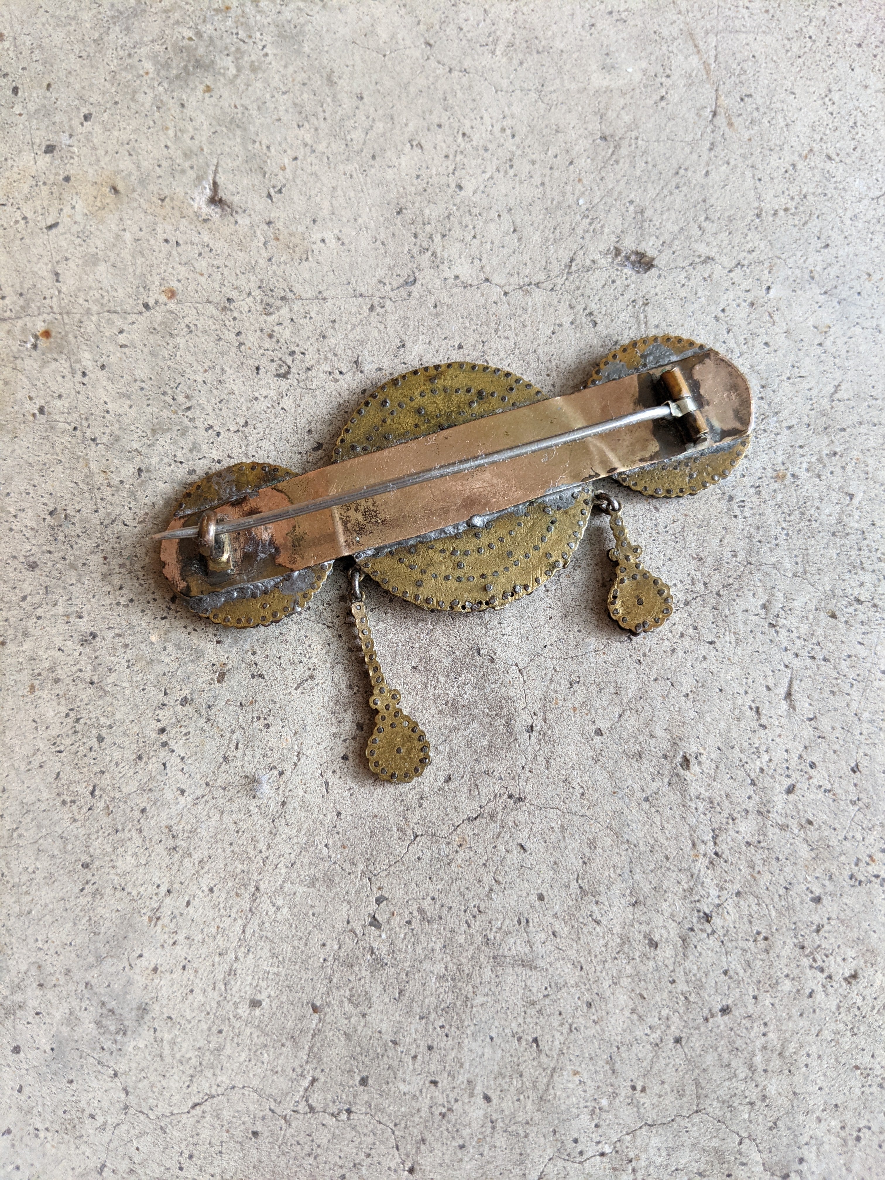 Unusual Georgian Cut Steel Brooch