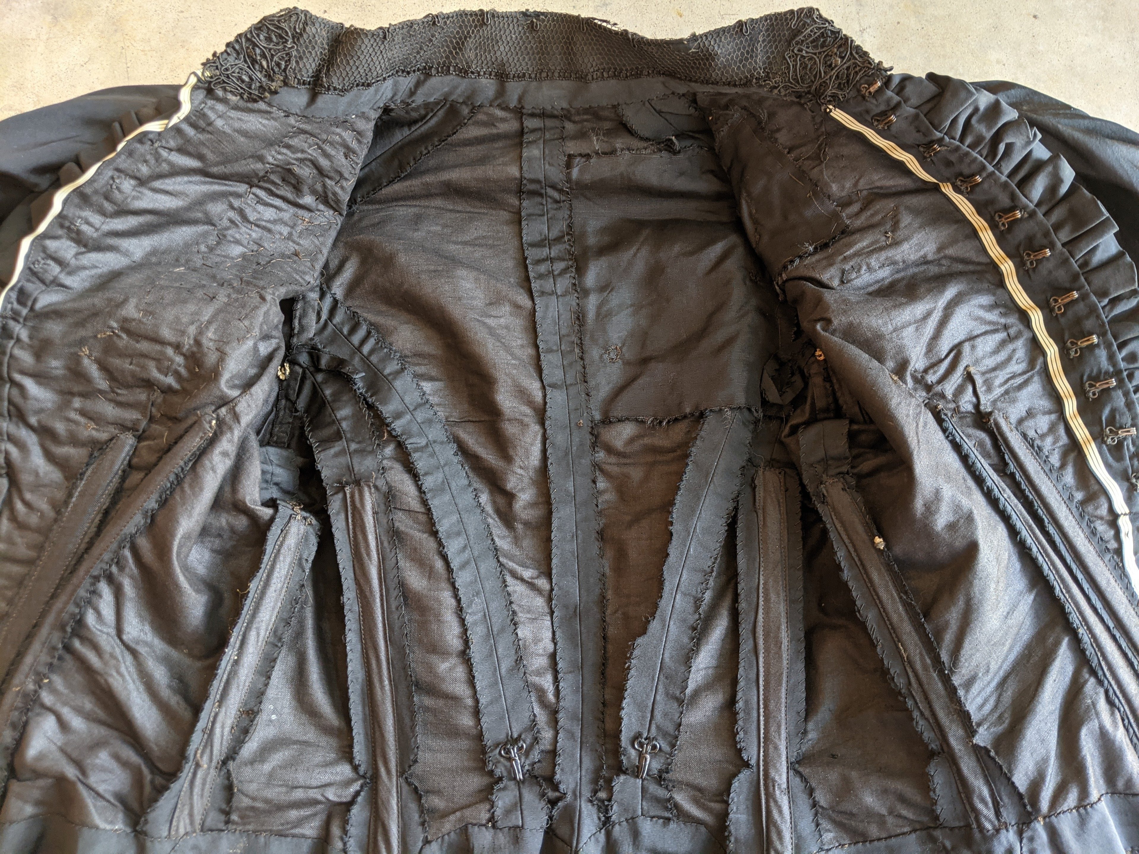 1890s Silk Faille Gigot Sleeve Bodice