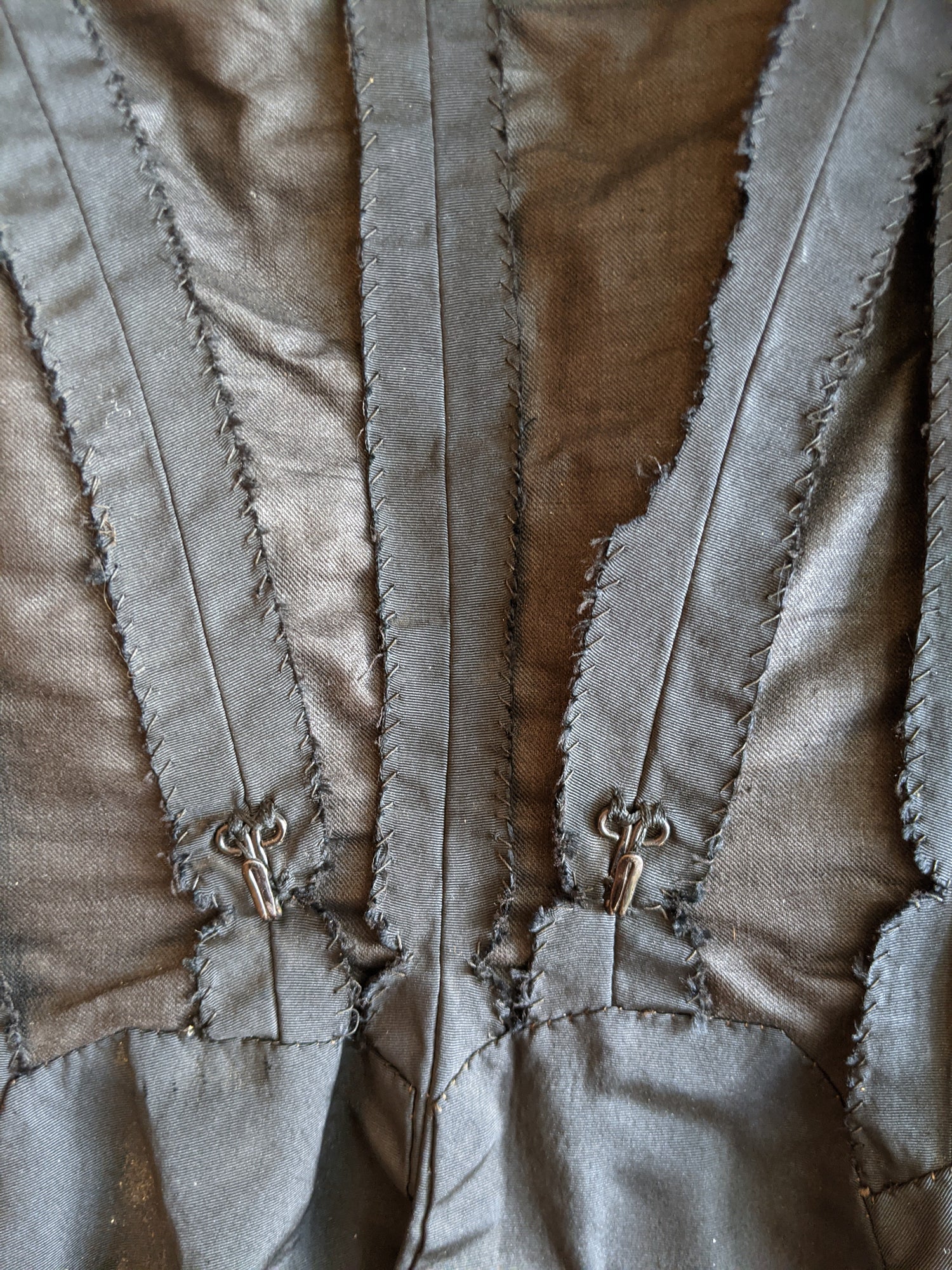 1890s Silk Faille Gigot Sleeve Bodice