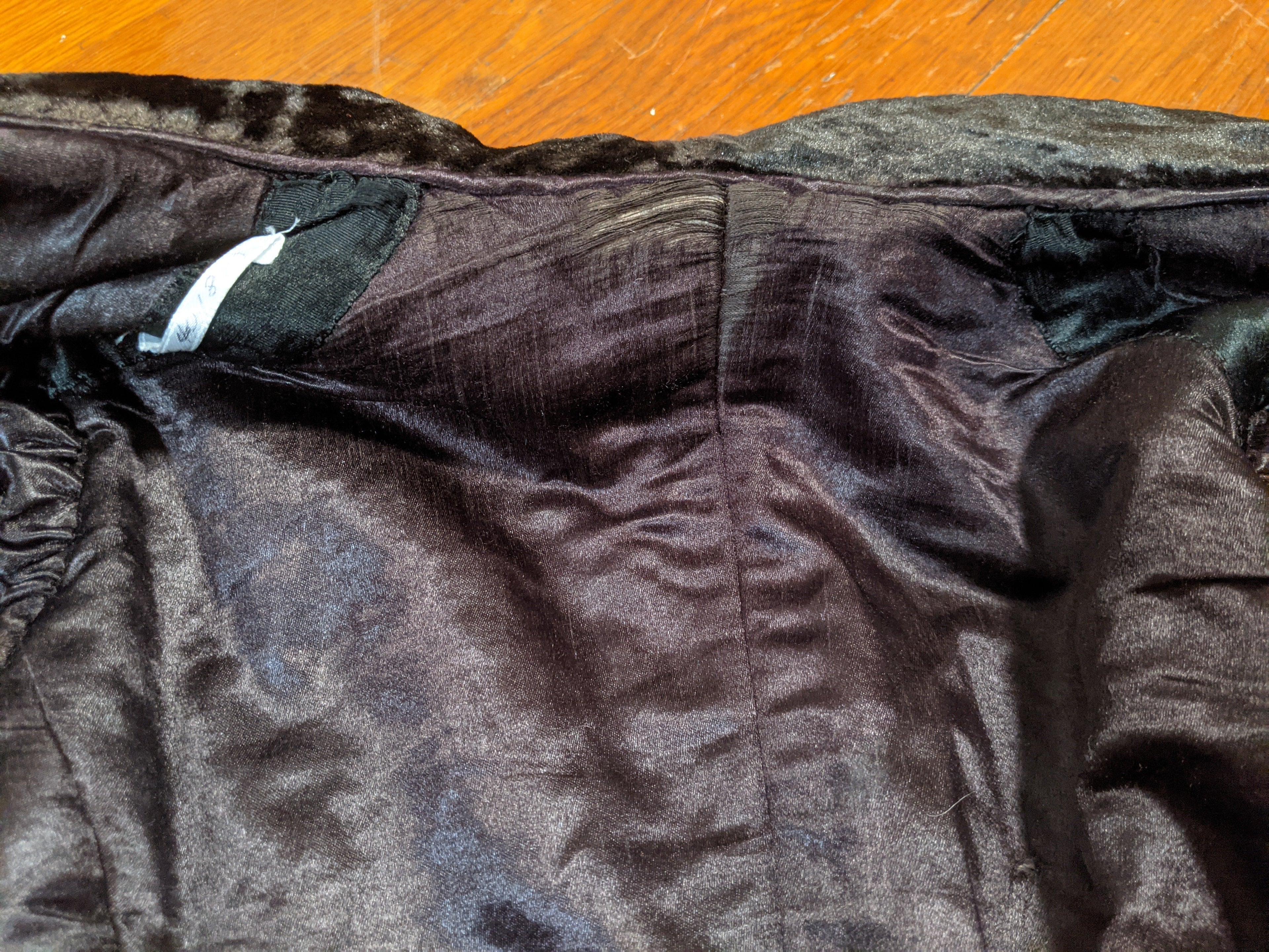 c. 1890 Silk "Seal" Plush Jacket