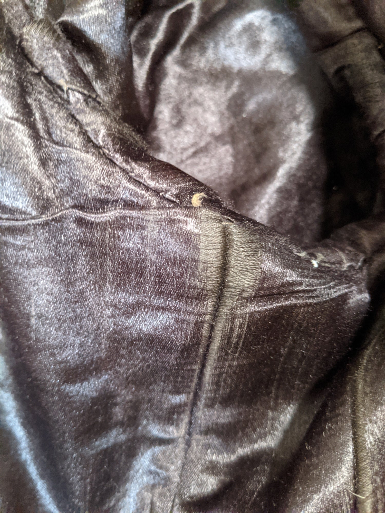 c. 1890 Silk "Seal" Plush Jacket