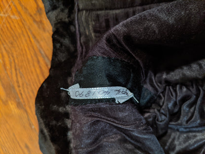c. 1890 Silk "Seal" Plush Jacket