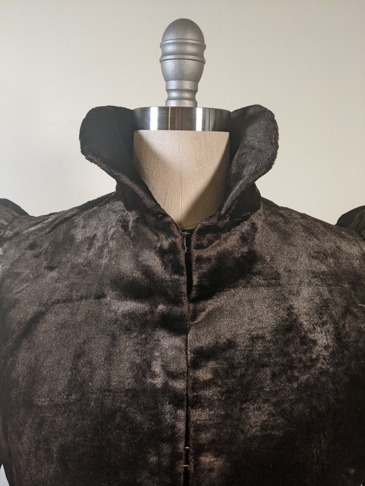 c. 1890 Silk "Seal" Plush Jacket