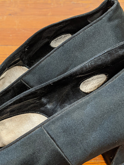 1910s-1920s Marshall Field &amp; Co. Silk Pumps | Sz 7.5 - 8