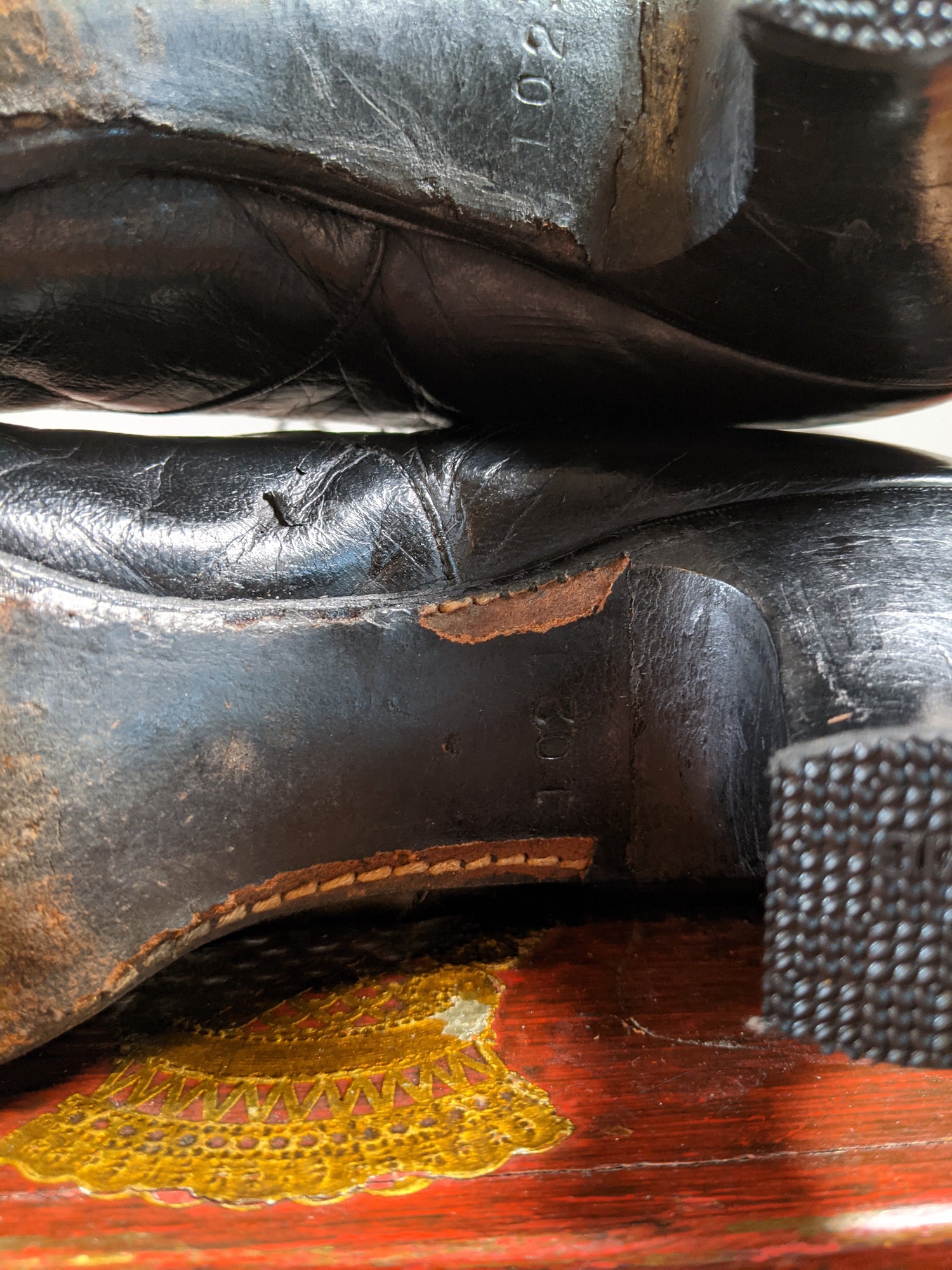 c. 1910s-1920s Black Lace Up Boots | Approx Sz 7