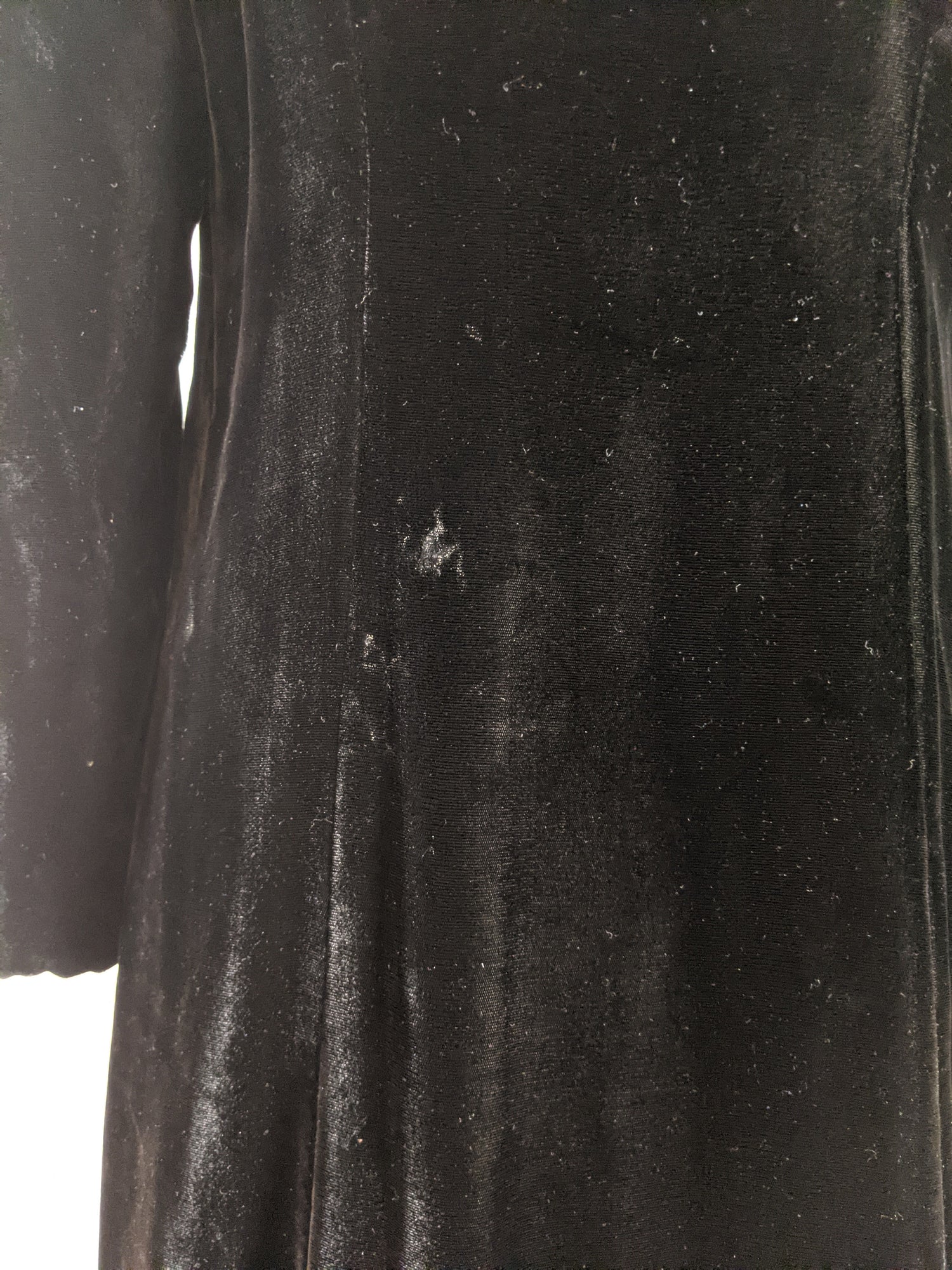 c. 1930s-1940s Hooded Velvet Cloak