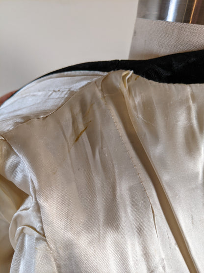 c. 1930s-1940s Hooded Velvet Cloak
