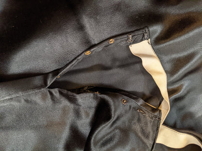c. 1910s Black Silk Suit | Jacket + Skirt