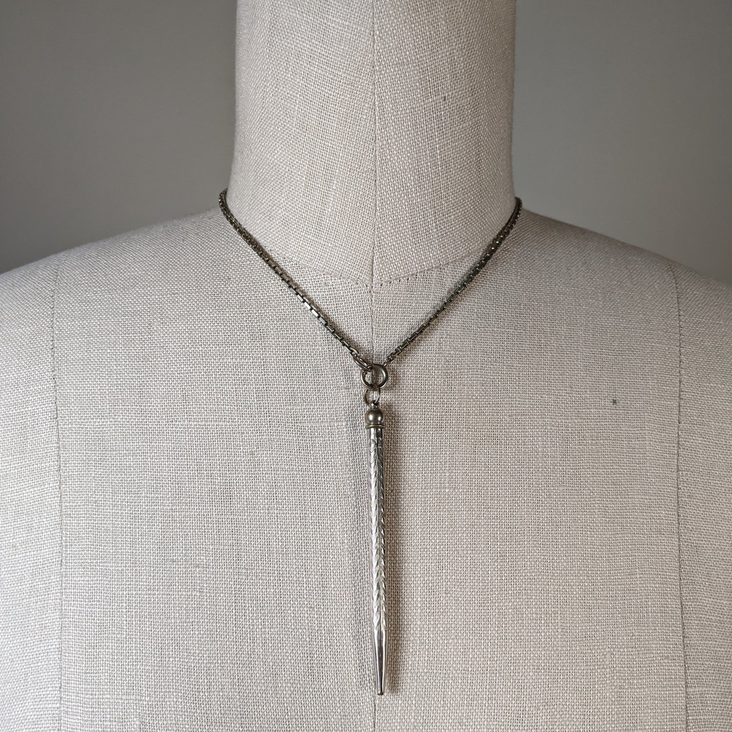 c. 1930s-40s Telescoping Pencil on Chain
