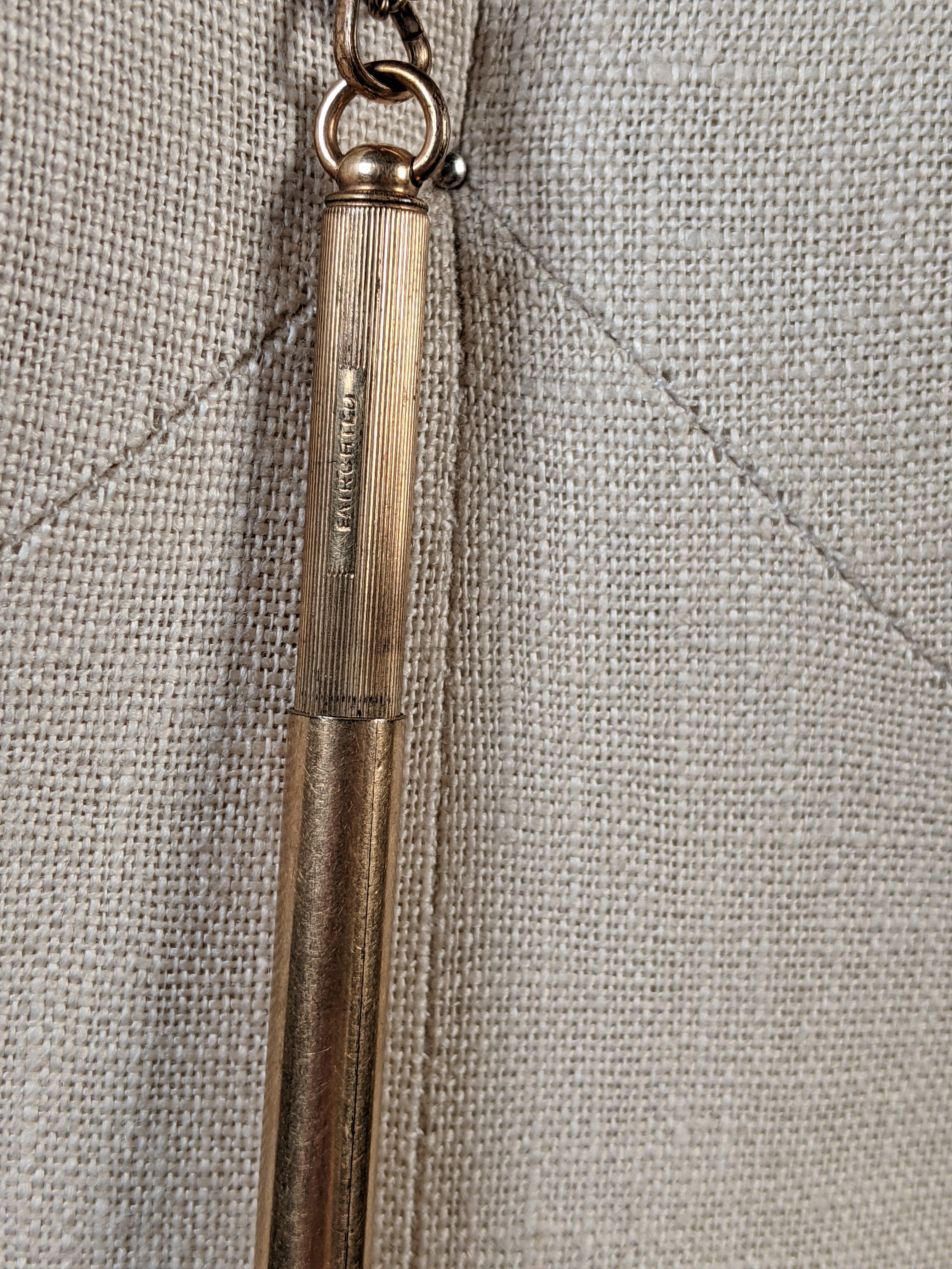 c. 1890s-1900s "Magic" Pencil on Long Guard Chain