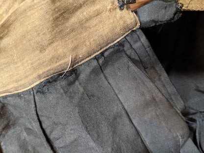 1890s Black Dress | Bodice + Skirt