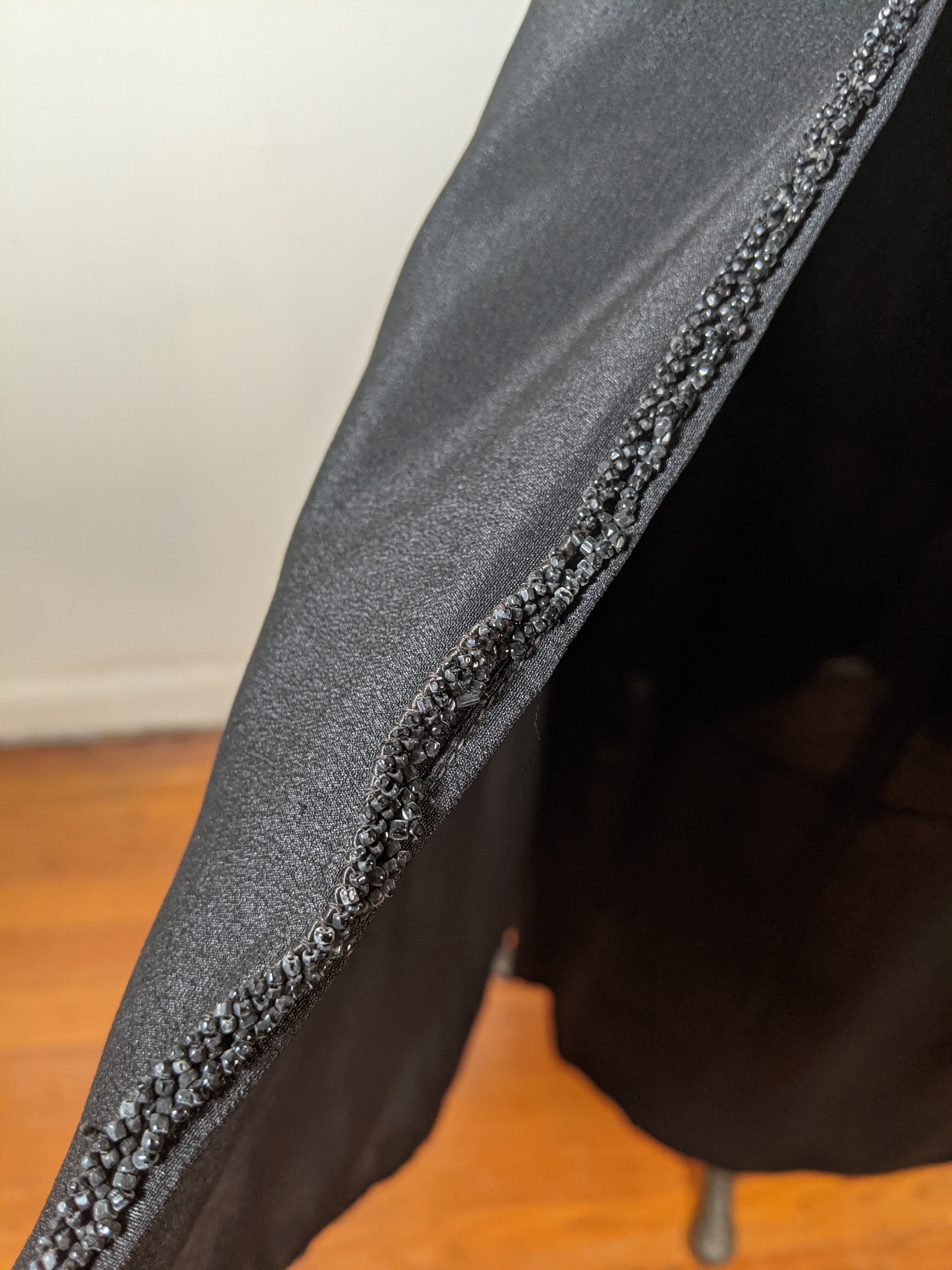 c. 1919-1920 Black Silk Dress