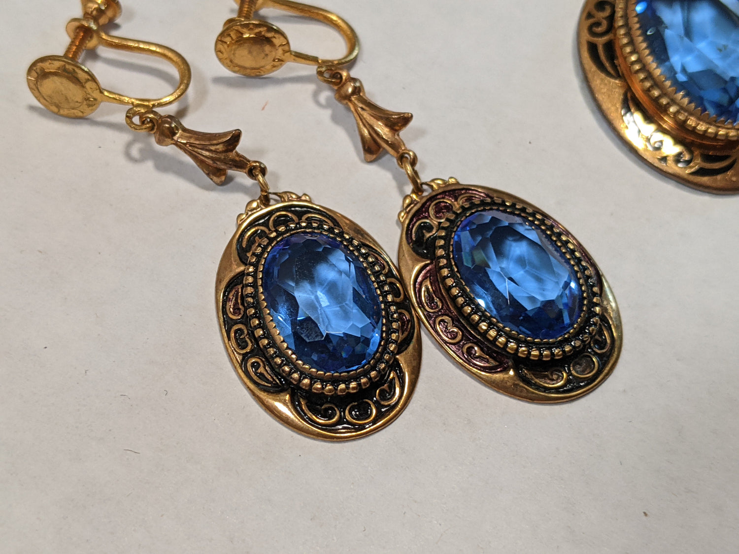 Art Deco Gold Filled Parure | Earrings, Necklace, Bracelet