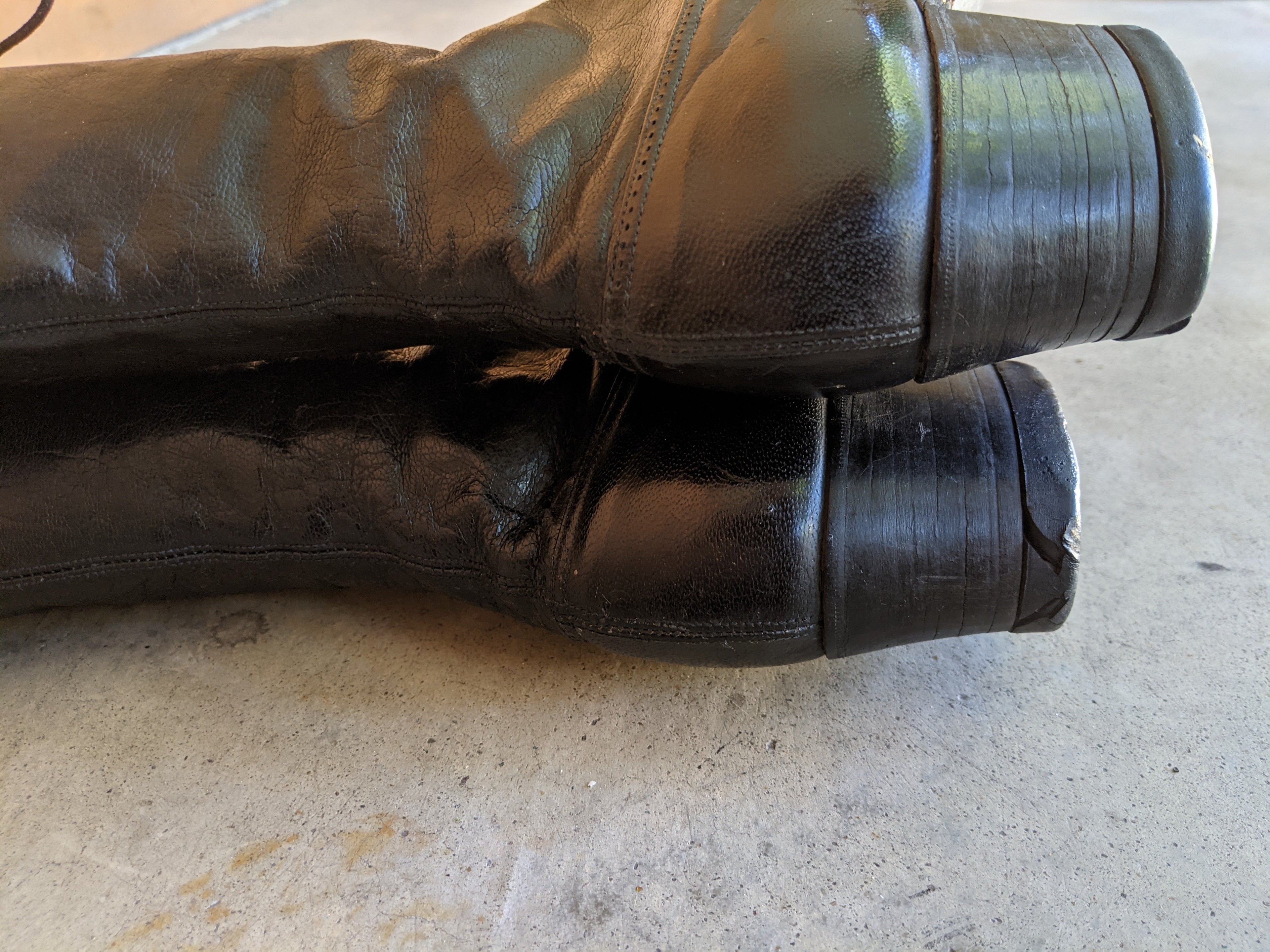 1910s-1920s Black Lace Up Boots | Sz 8