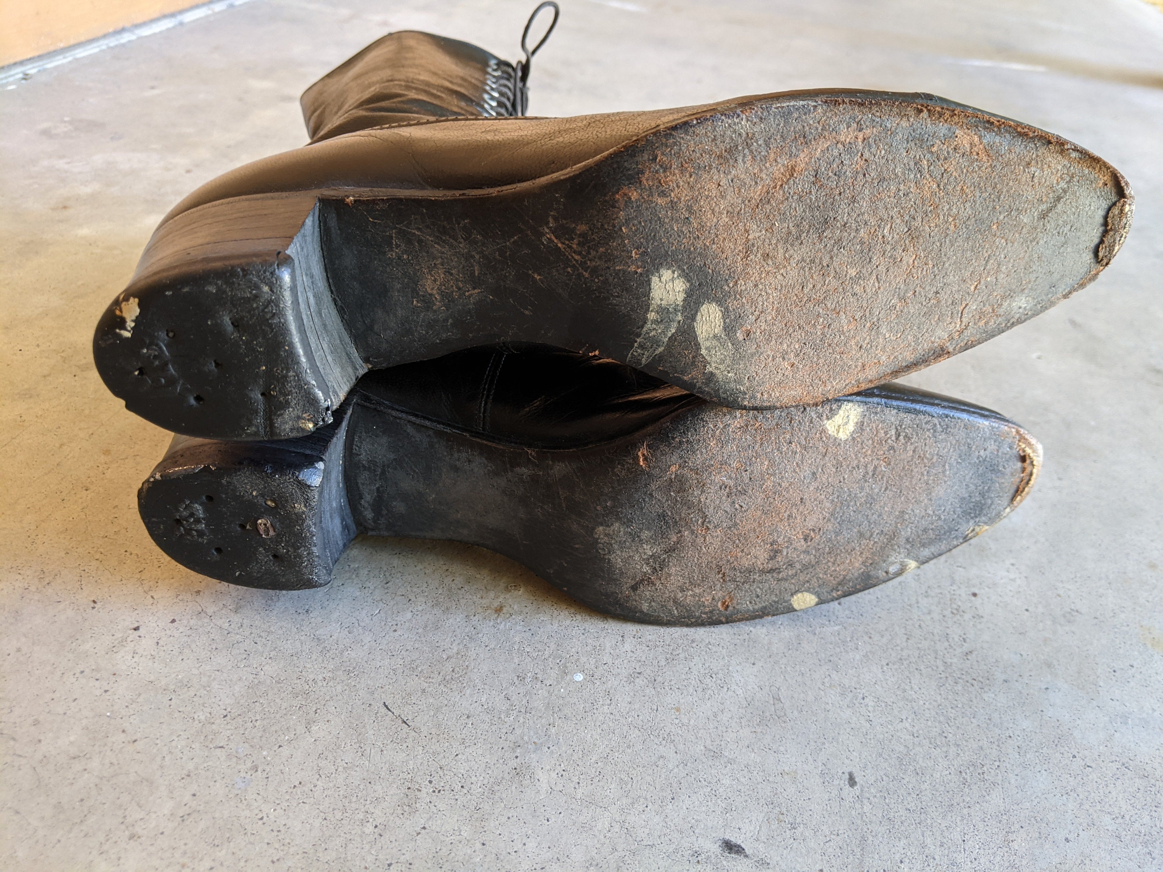 1910s-1920s Black Lace Up Boots | Sz 8