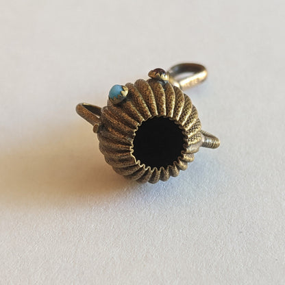 Antique Gold Filled Teapot Charm / Fob