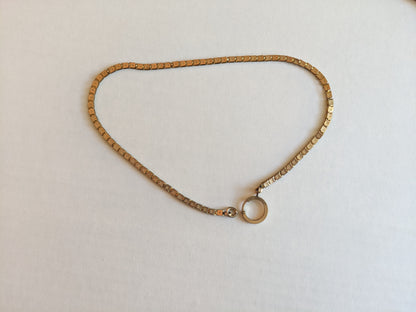 19th c. Gold Filled Book Chain with Large Clasp