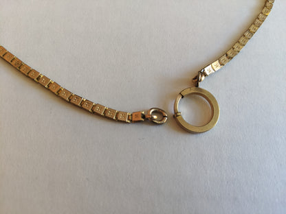 19th c. Gold Filled Book Chain with Large Clasp