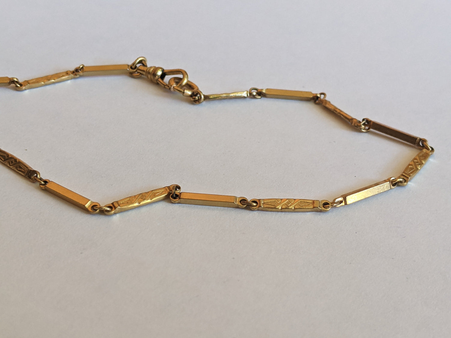 Late 19th c. Gold Filled Watch Chain Choker