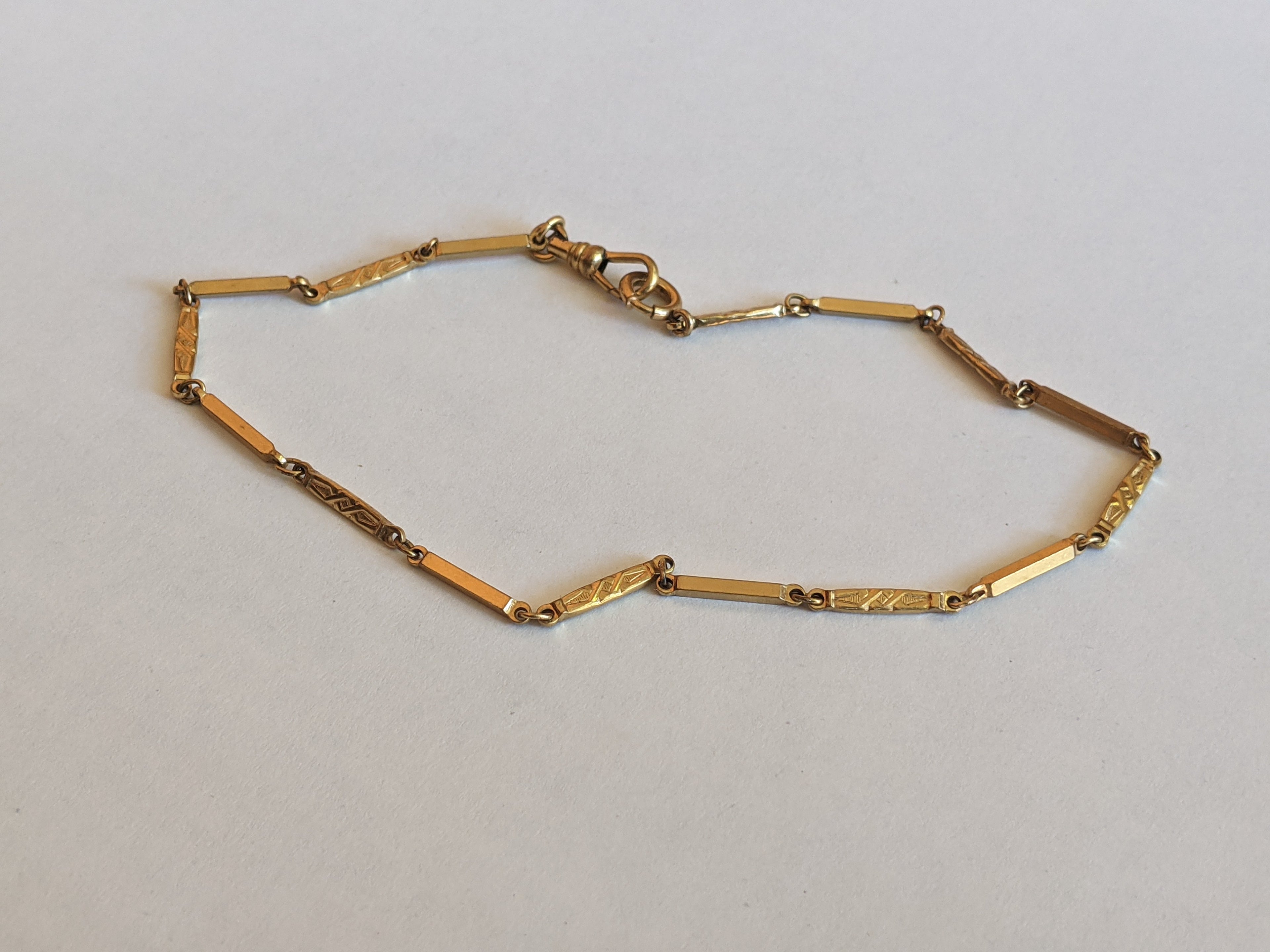 Late 19th c. Gold Filled Watch Chain Choker