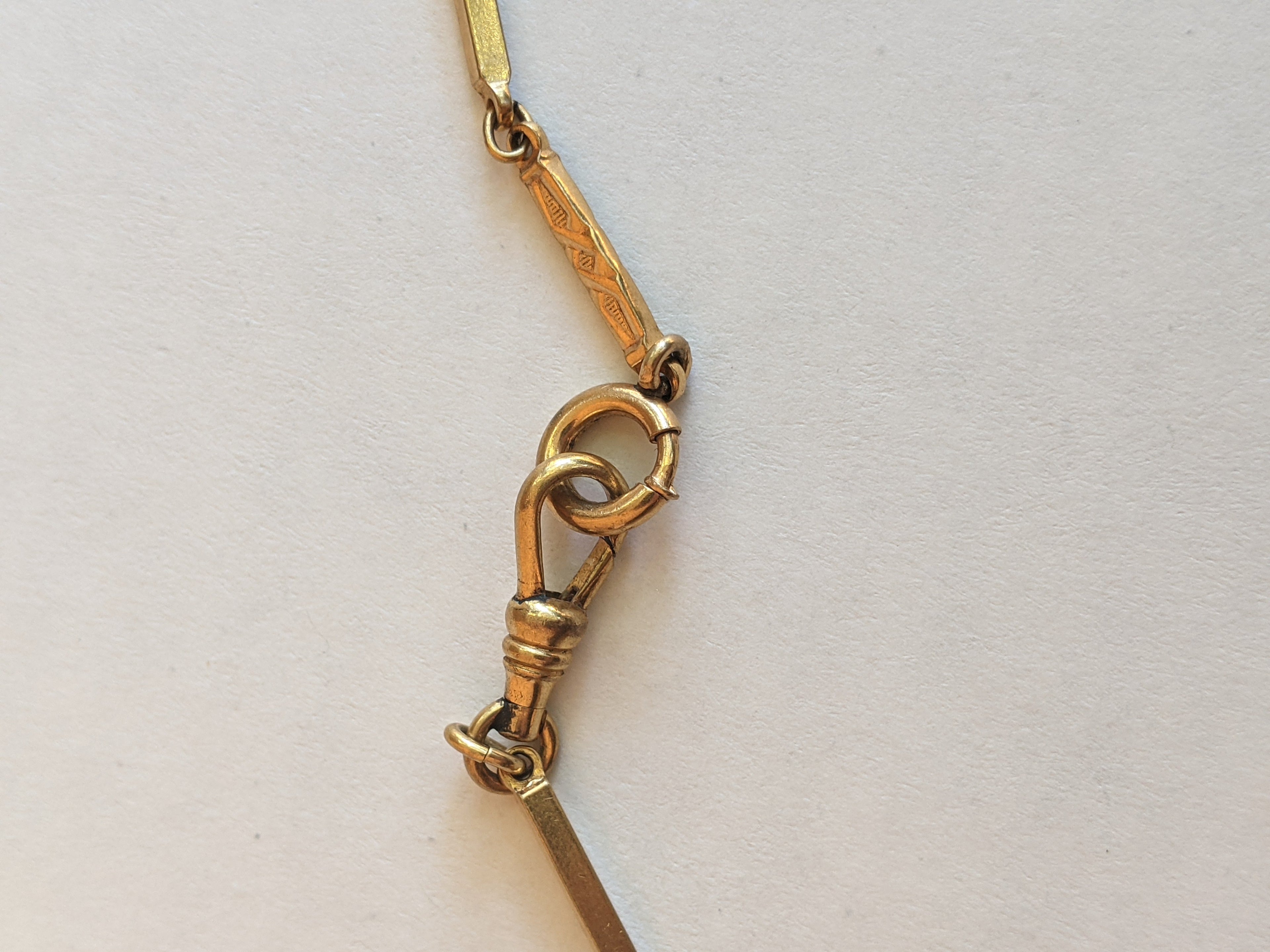 Late 19th c. Gold Filled Watch Chain Choker
