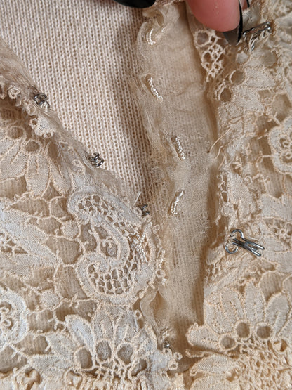 c. 1900 Silk Lace Bodice