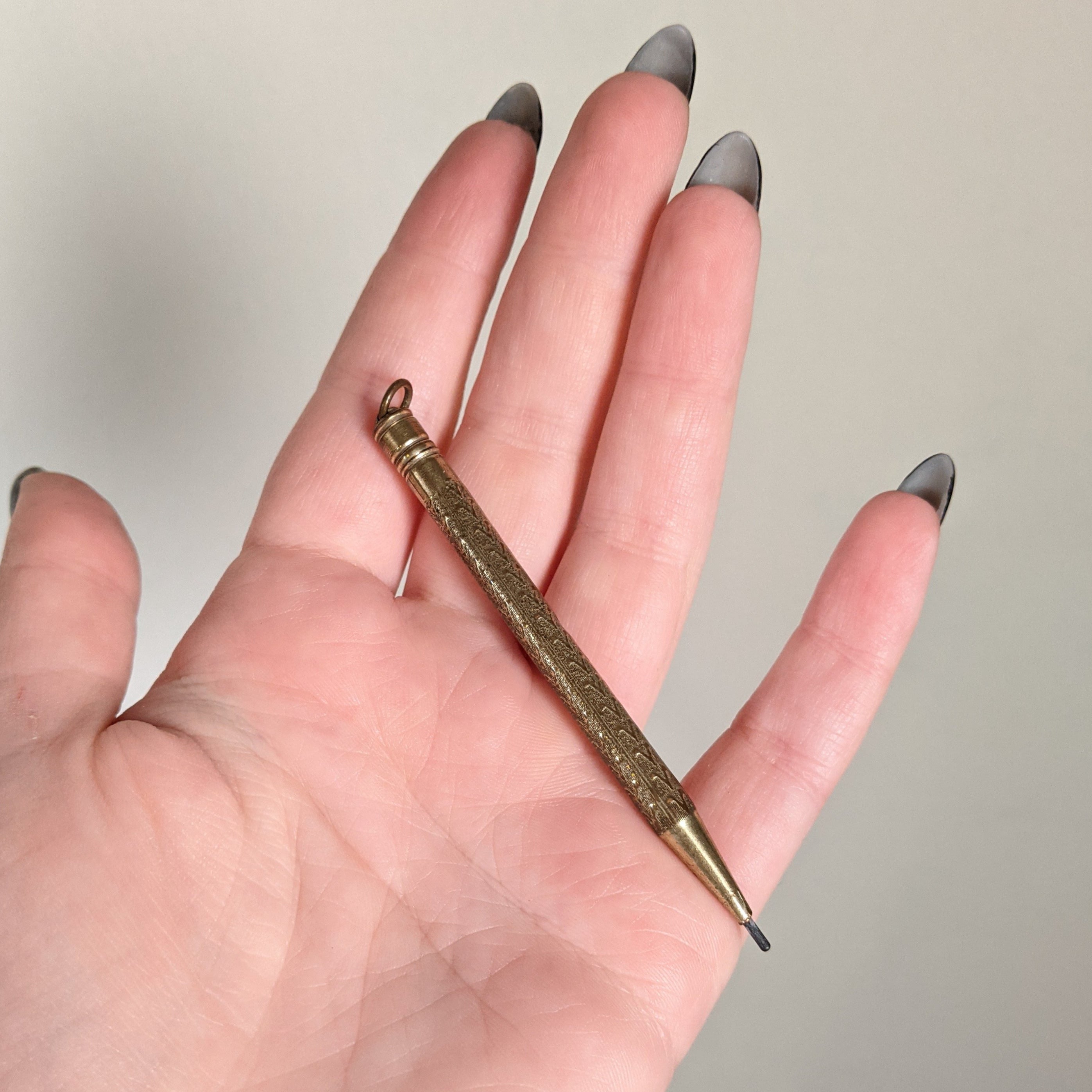 Early 20th c. Telescoping Pencil Pendant
