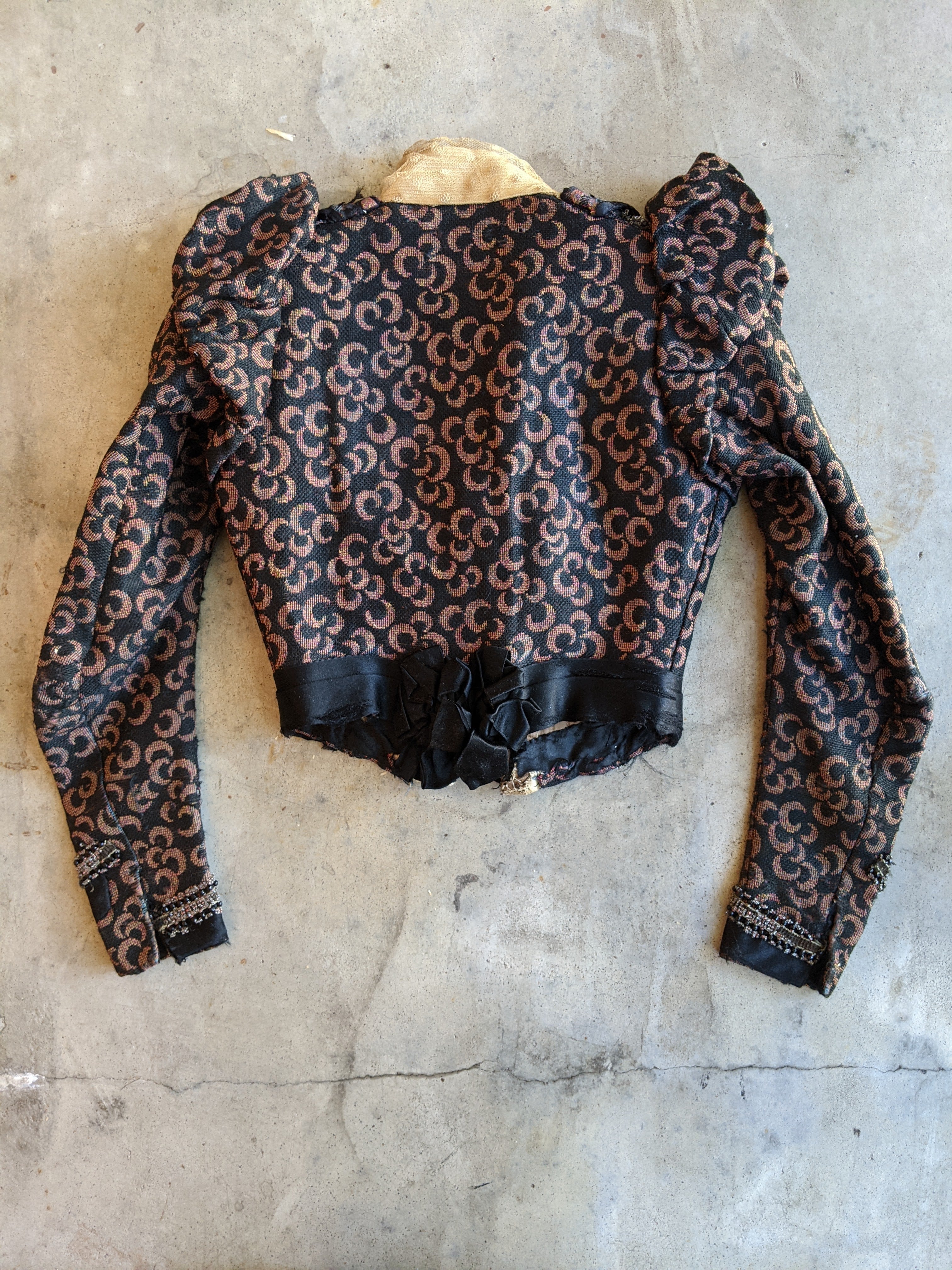 c. 1897 Crescent Moon Pattern Bodice | Study + Display