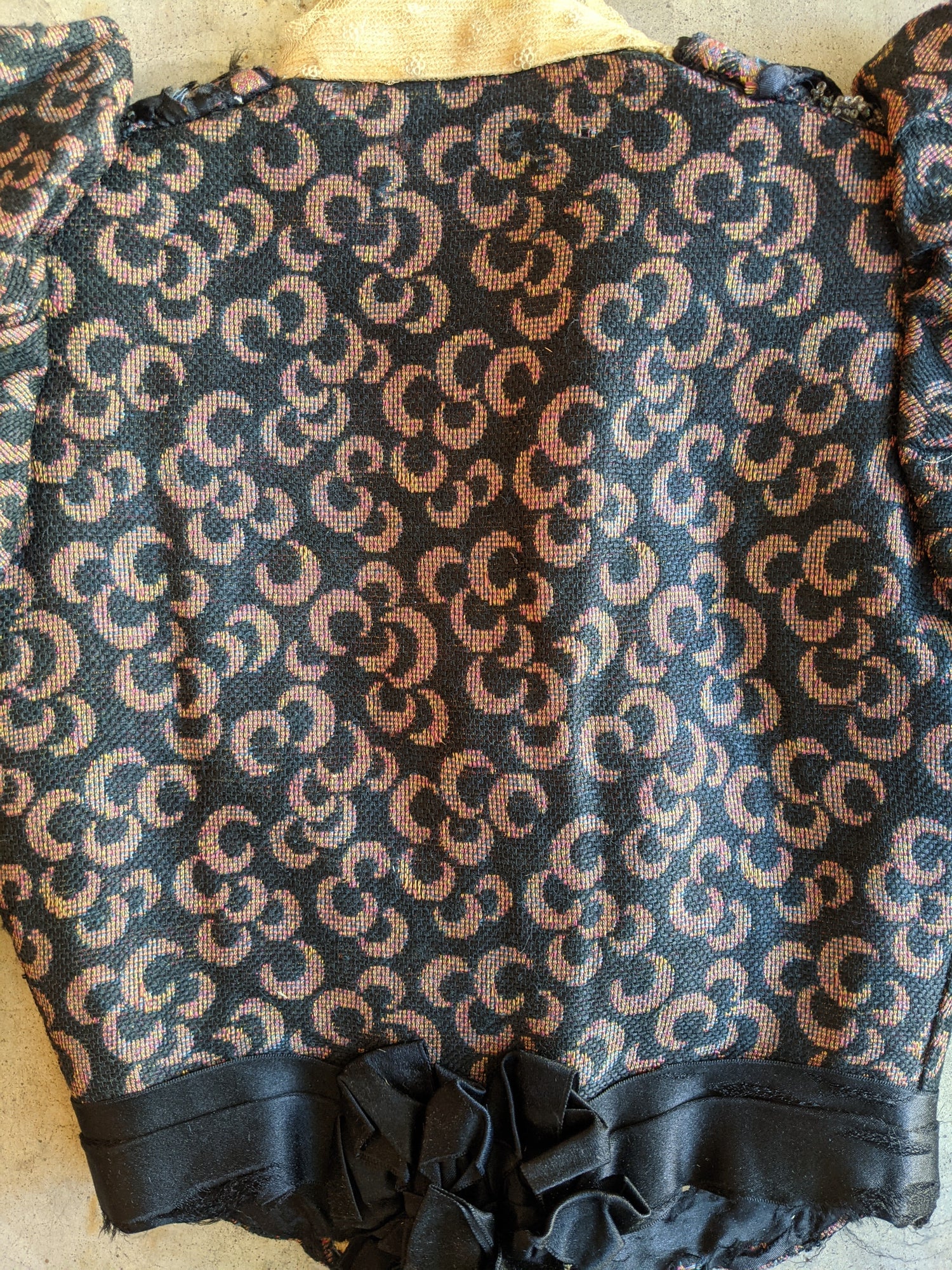 c. 1897 Crescent Moon Pattern Bodice | Study + Display