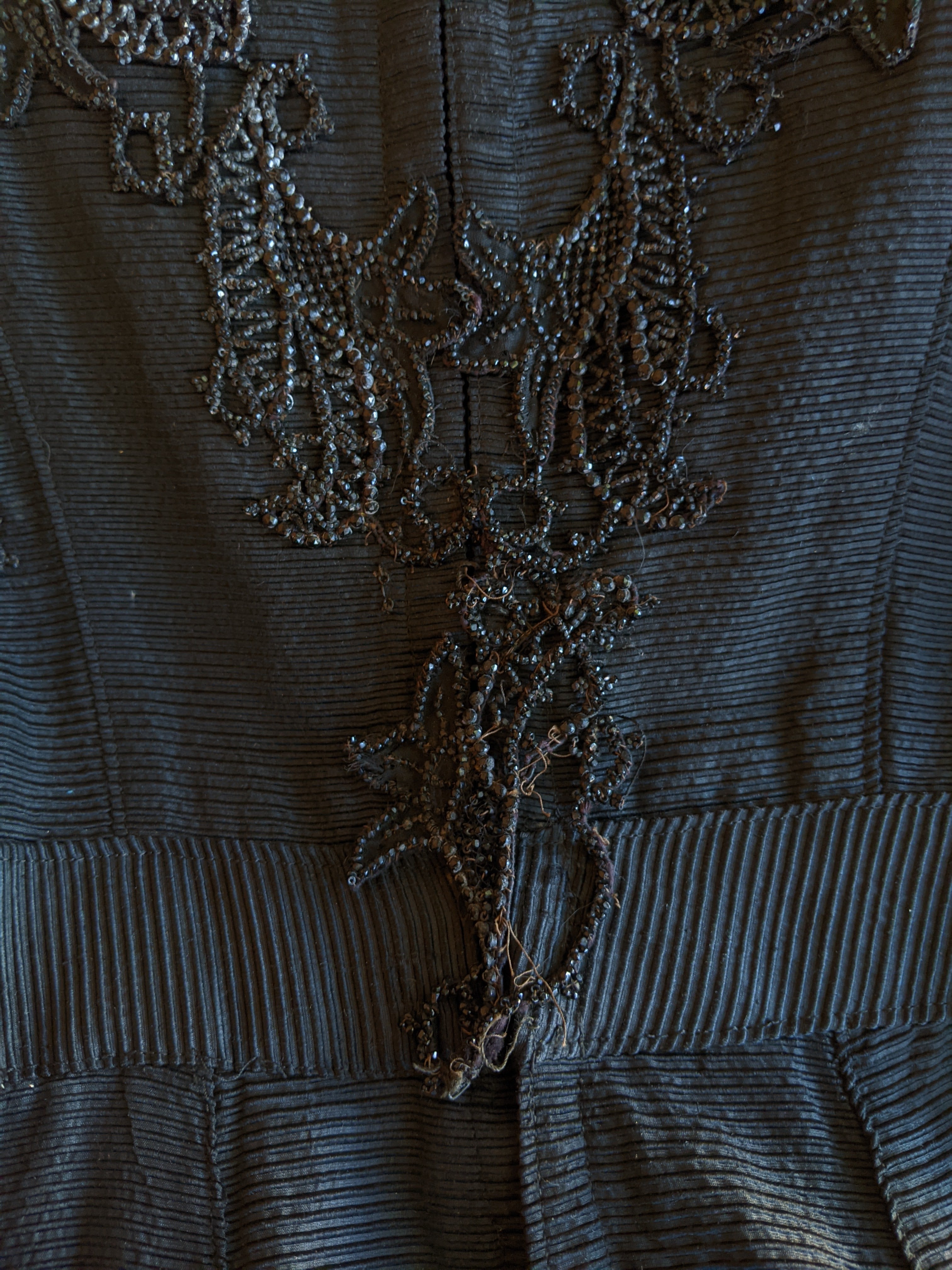 1908-1909 Beaded Silk Gown