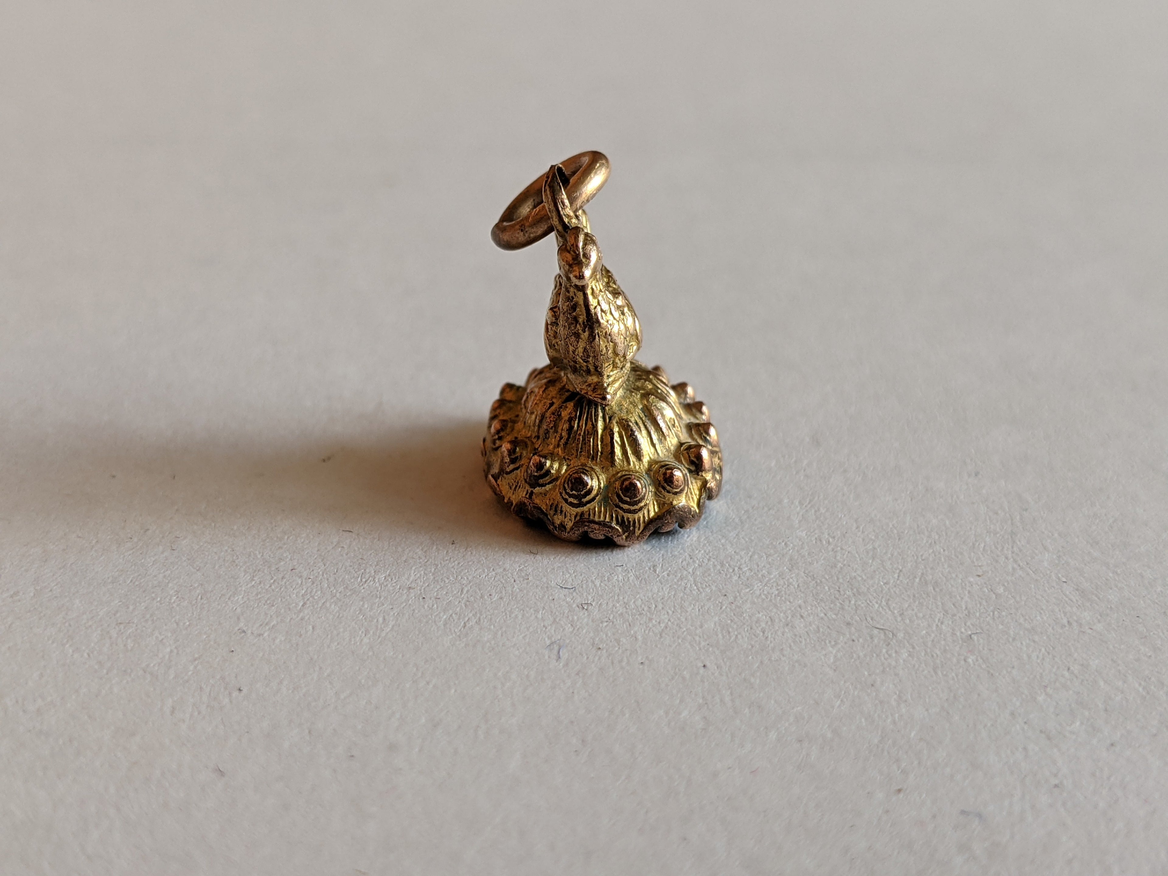 19th c. Chicken Fob w/ Seal Engraved "I Hope I Don&