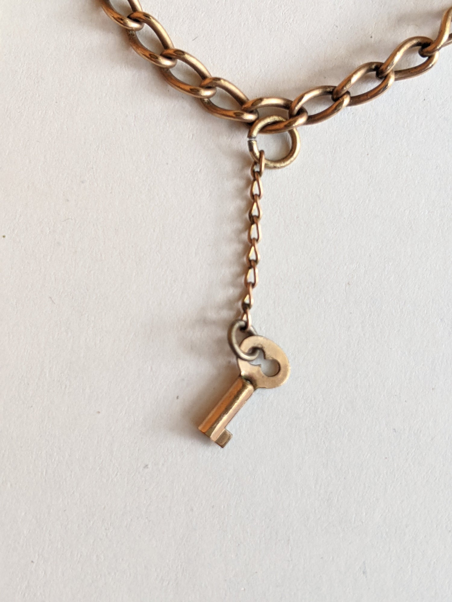 Gold Filled Charm Bracelet | Boot, Scissors, Key