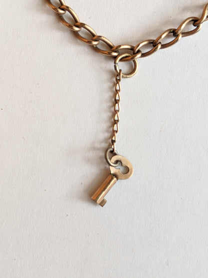 Gold Filled Charm Bracelet | Boot, Scissors, Key