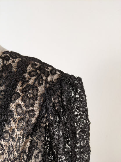 1930s Silk Lace Dress